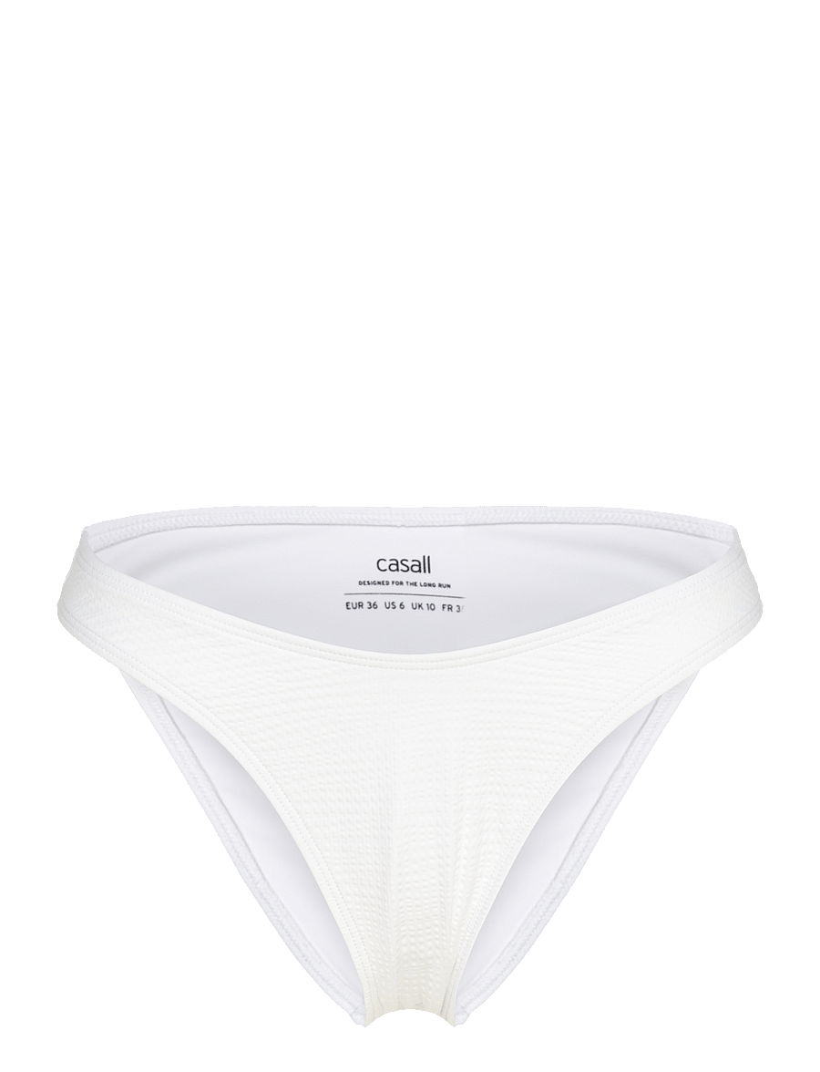 Casall - Waffle High Leg Bikini Bottom - Íþróttasundföt - white - 1