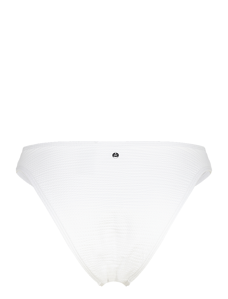 Casall - Waffle High Leg Bikini Bottom - sportiga badkläder - white - 2