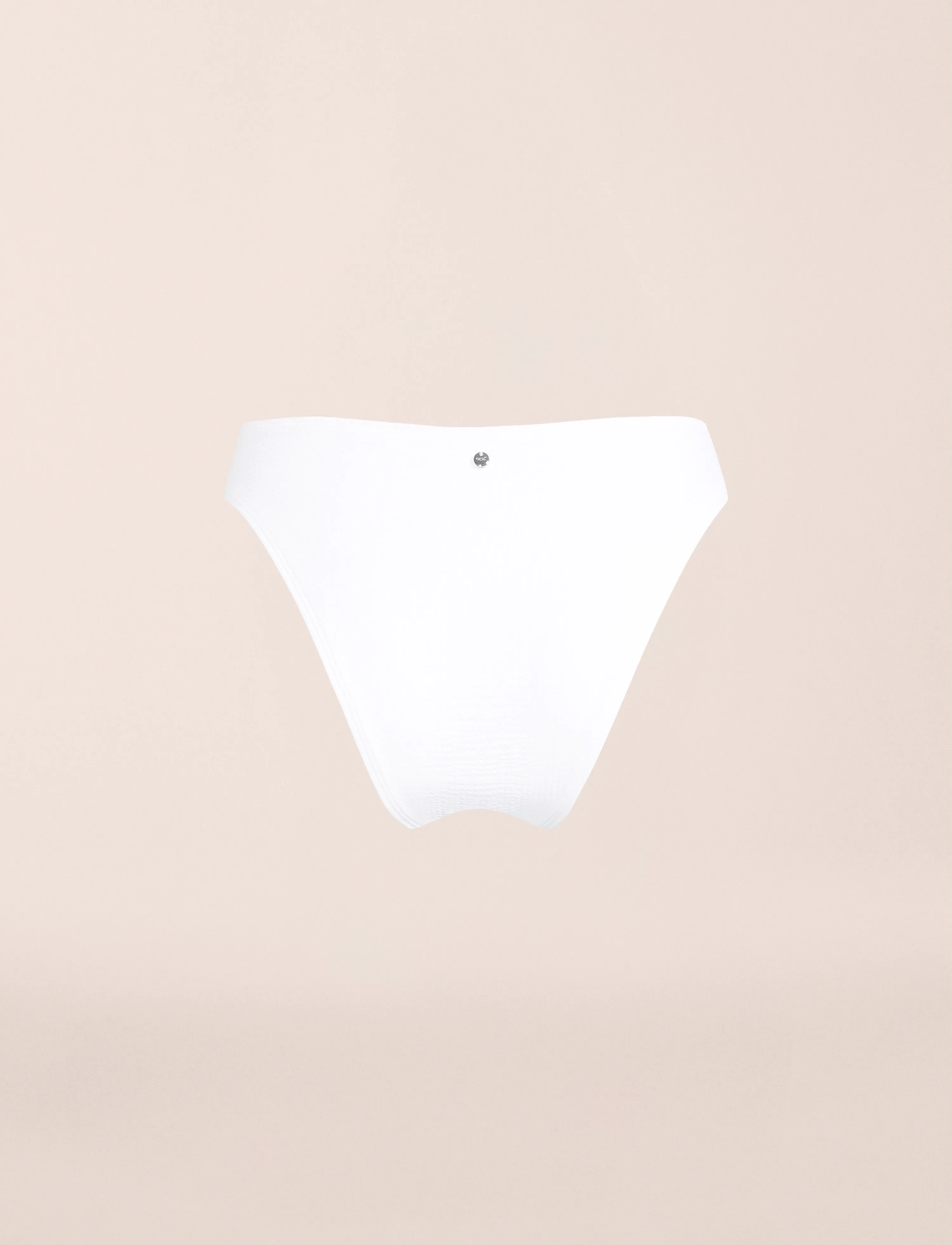 Casall - Waffle High Leg Bikini Bottom - sportsbadetøj - white - 3