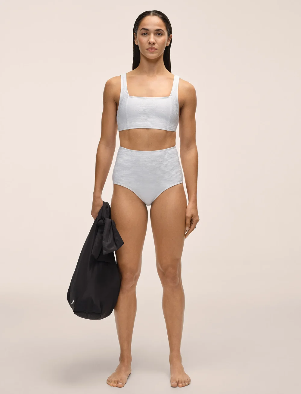 Casall - Waffle Ultra High Bikini Hipster - sports swimwear - white - 0