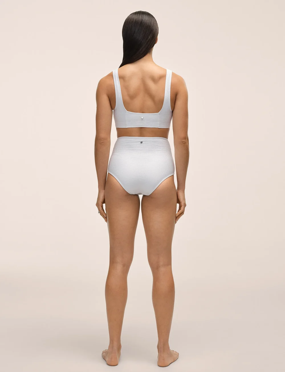 Casall - Waffle Ultra High Bikini Hipster - sports swimwear - white - 3