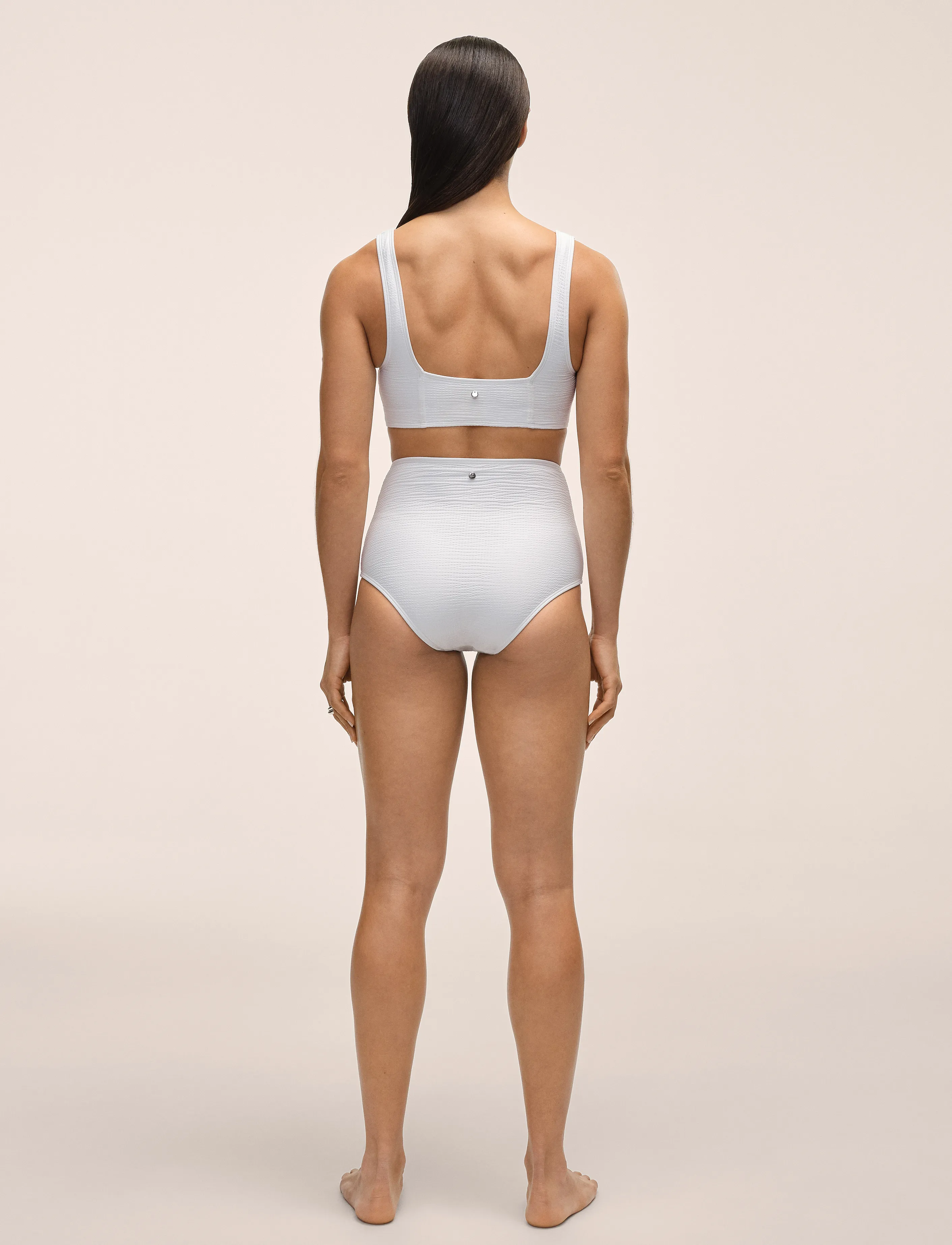Casall - Waffle Ultra High Bikini Hipster - bikinis - white - 3