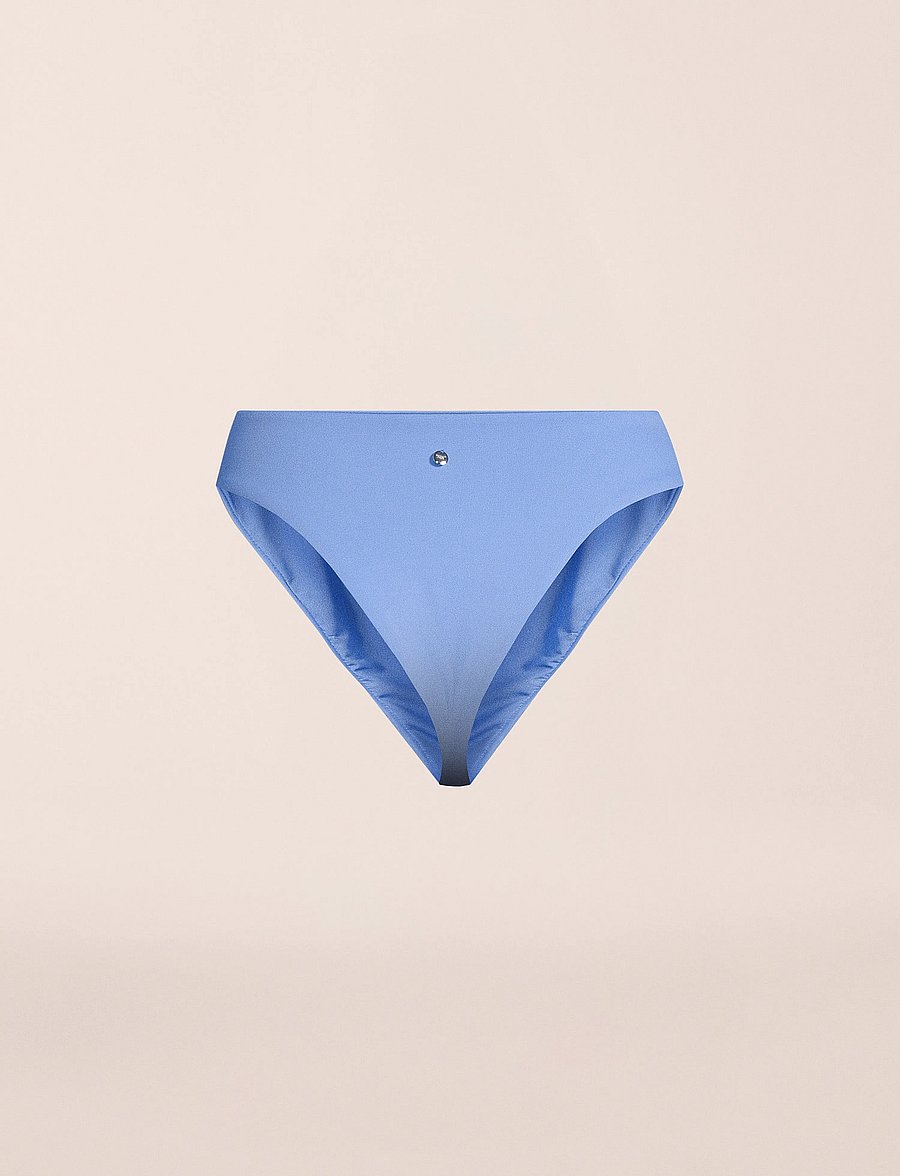 Casall - Brazilian High Waist Bikini Bottom - bikinis - riviera blue - 3