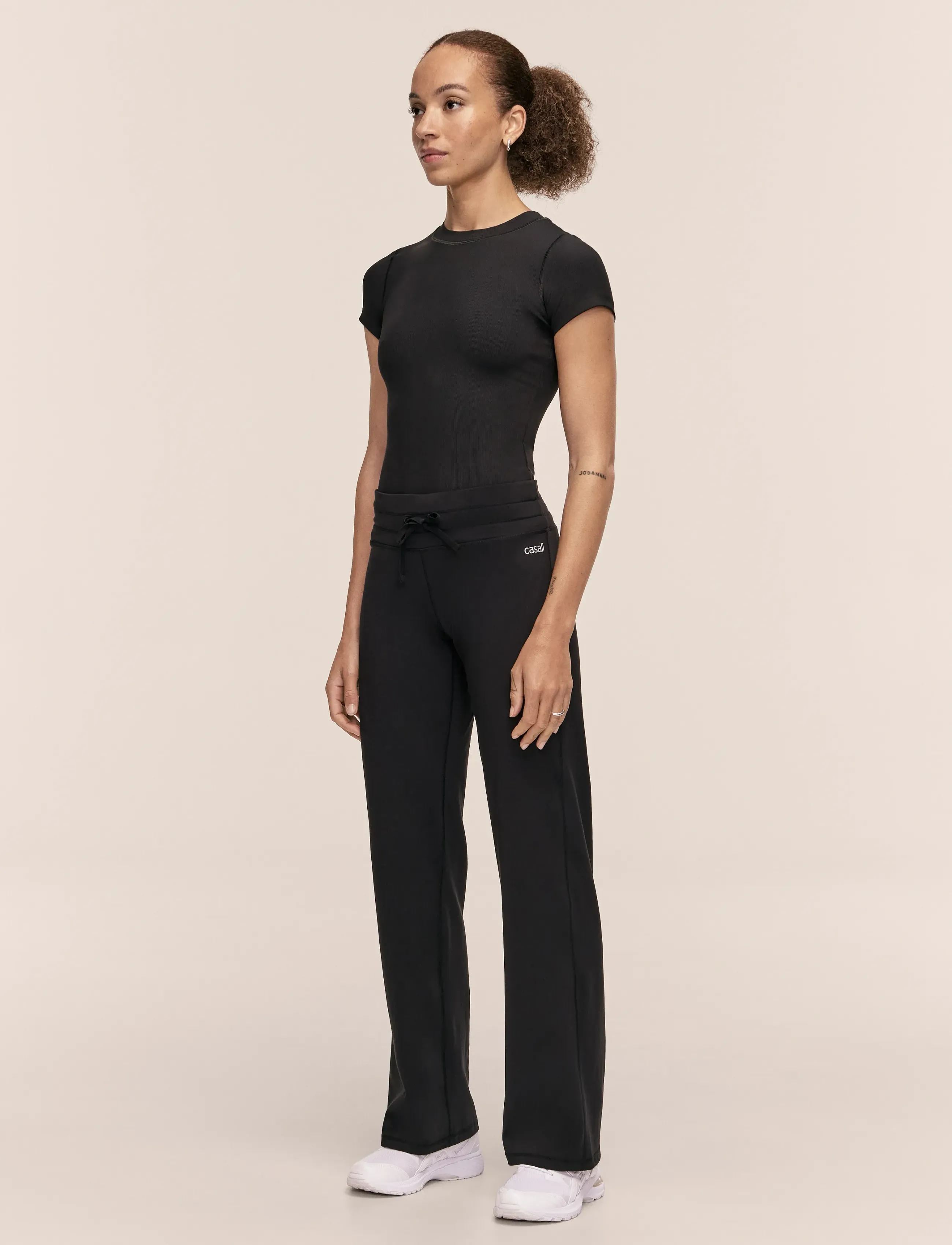 Casall - Soft Touch Straight Pant - joggingbukser - black - 3