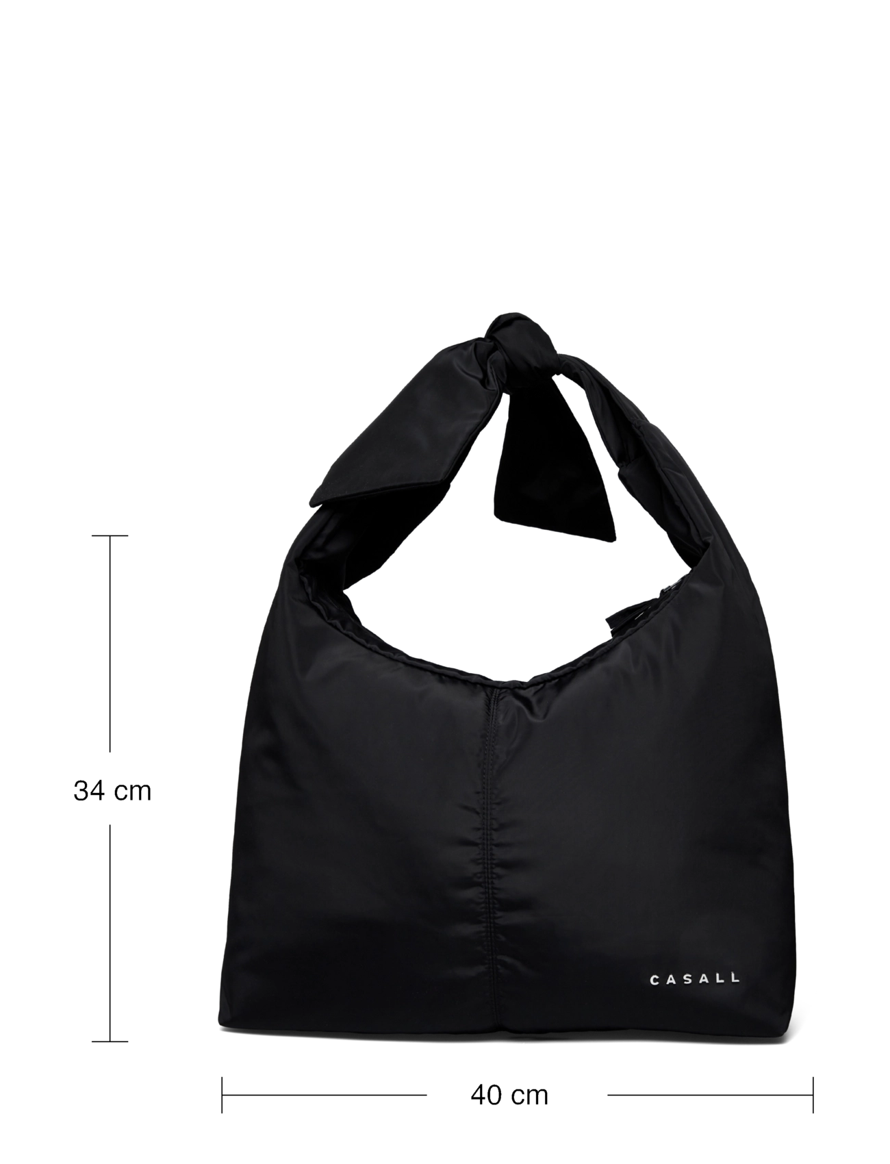 Casall - Tied Up Daily Tote Bag - crossbody- & magväskor - black - 4