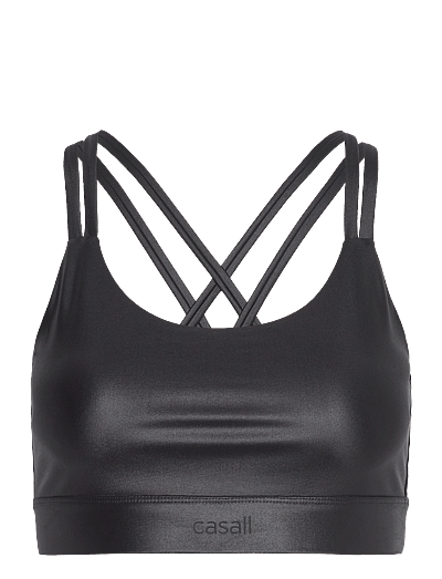 Casall Glitz Sports Bra - Kleidung - BLACK / black