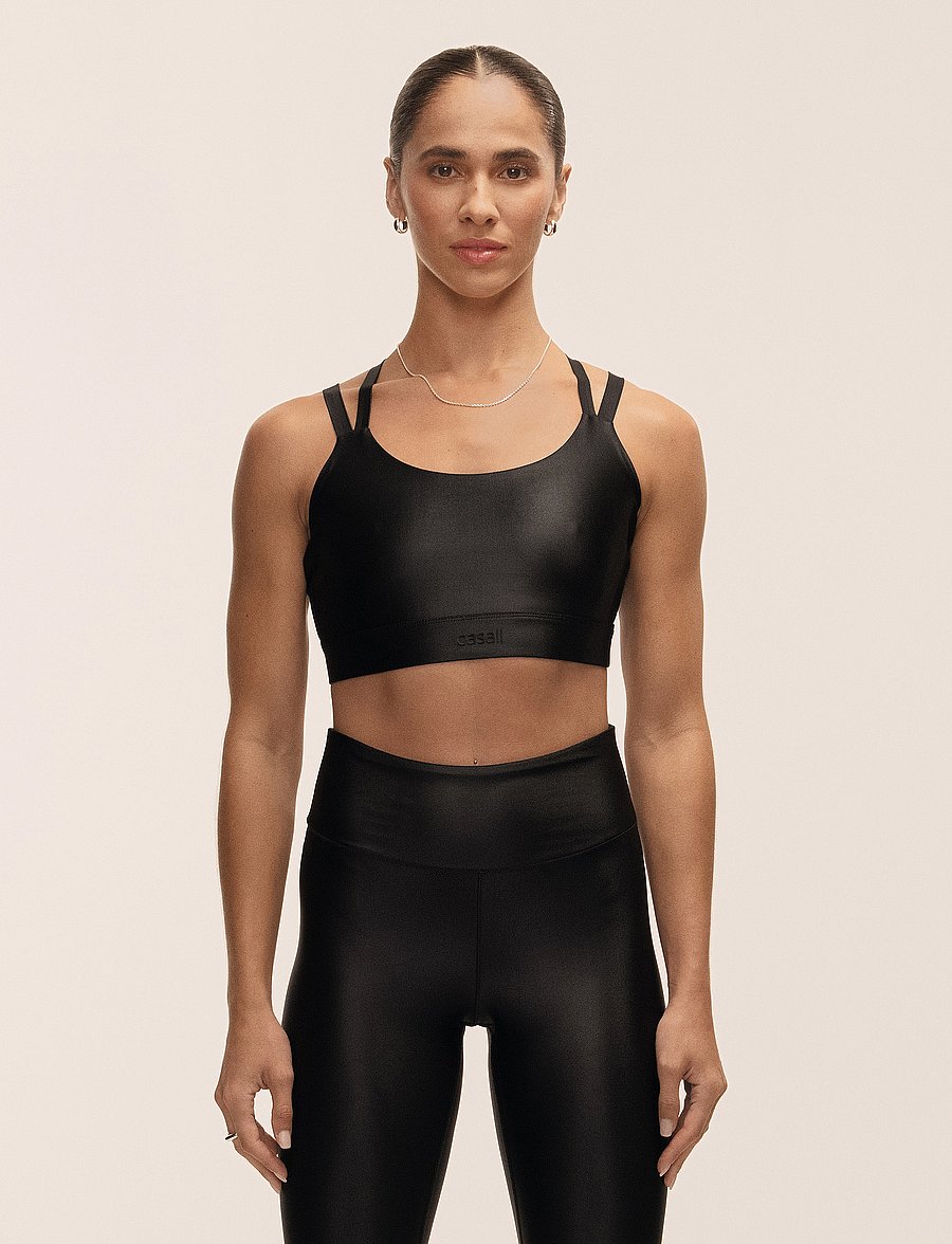 Casall - Glitz Sports Bra - medium support - black - 0