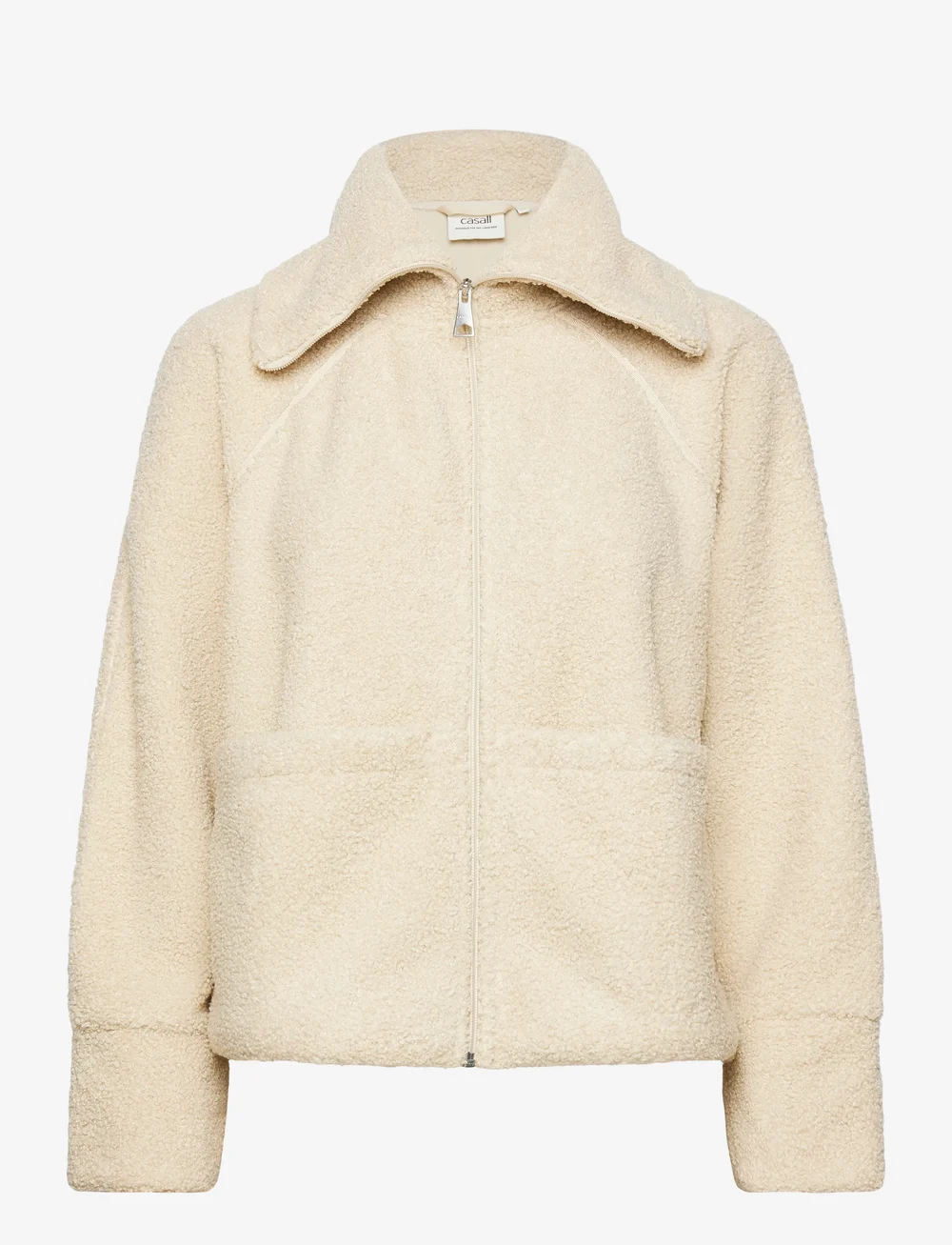 Casall - Sherpa Short Zip Jacket - outdoorjassen - ecru - 1