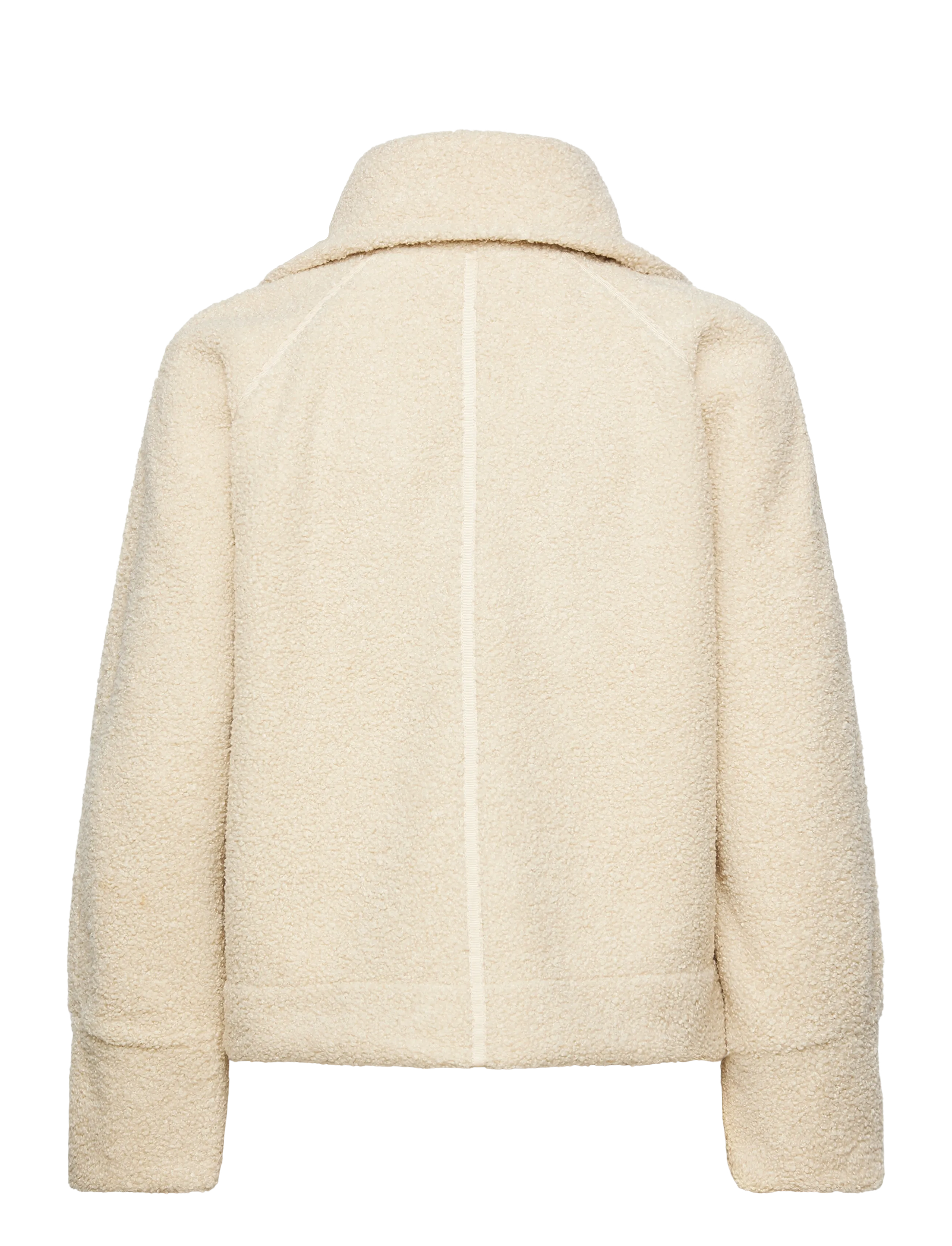 Casall - Sherpa Short Zip Jacket - wandel & regenjassen - ecru - 2