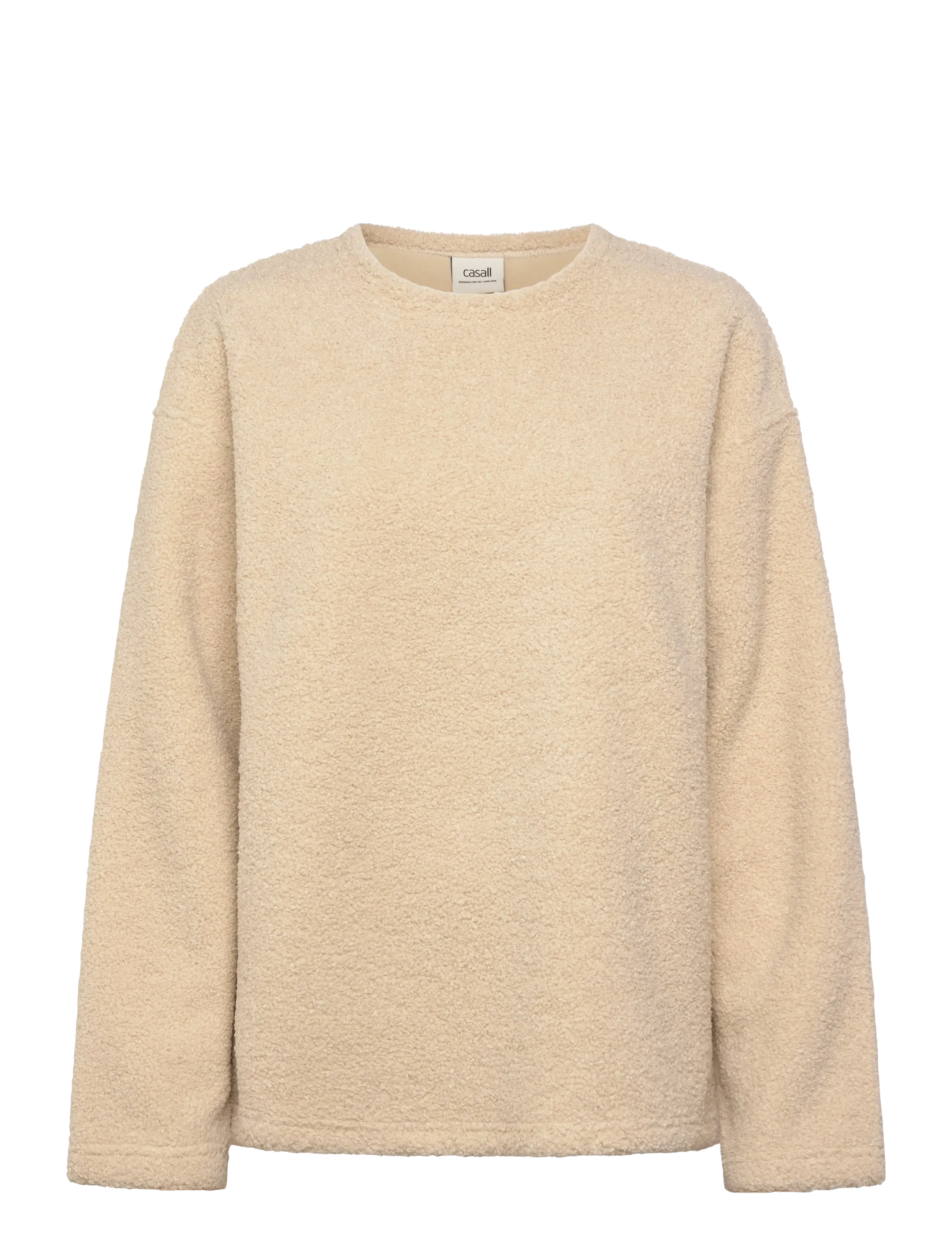 CASALL Sherpa Lange Ärmel Crew Beige - XS - Damen