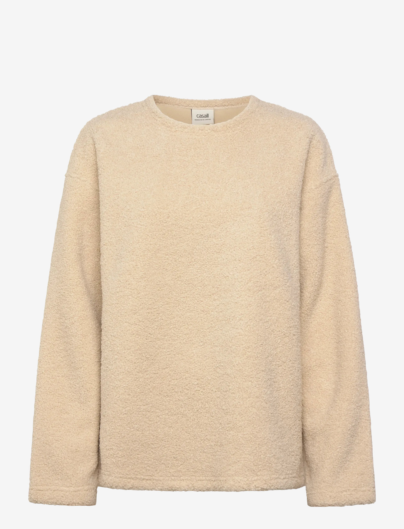 Casall - Sherpa Long Sleeve Crew - klær - ecru - 0