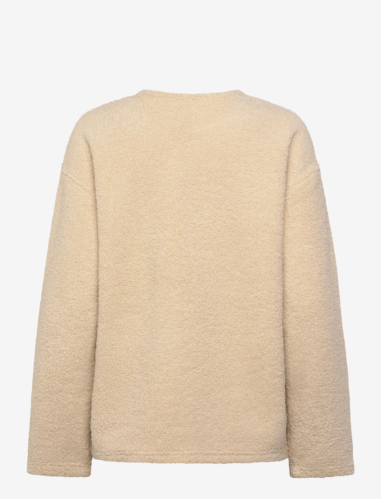Casall - Sherpa Long Sleeve Crew - klær - ecru - 1