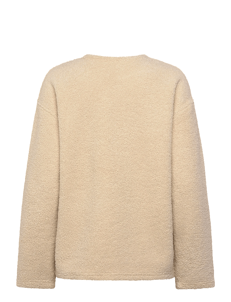 Casall - Sherpa Long Sleeve Crew - klær - ecru - 1