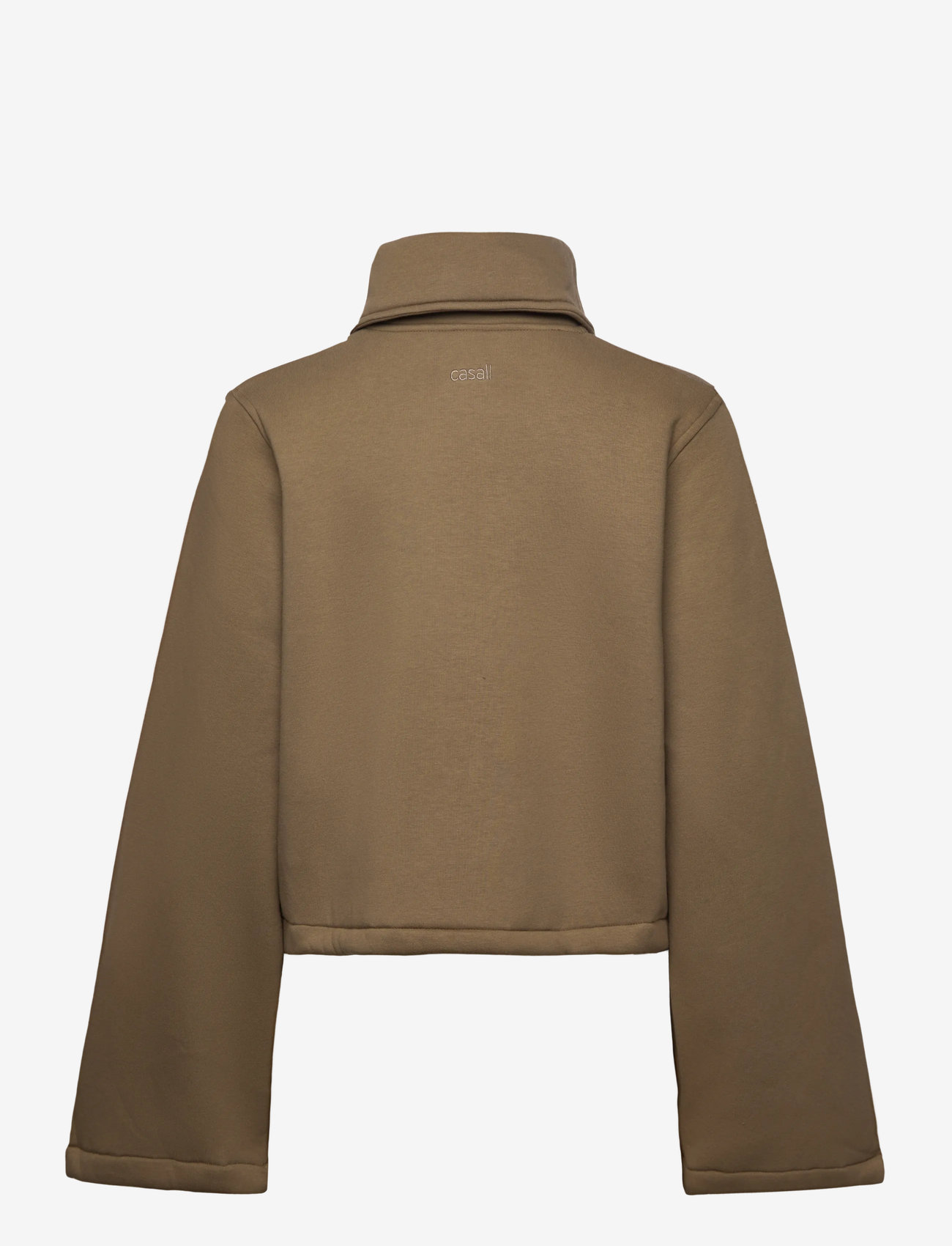 Casall - Easy Half Zip Sweater - midlayer-jakker - khaki - 1