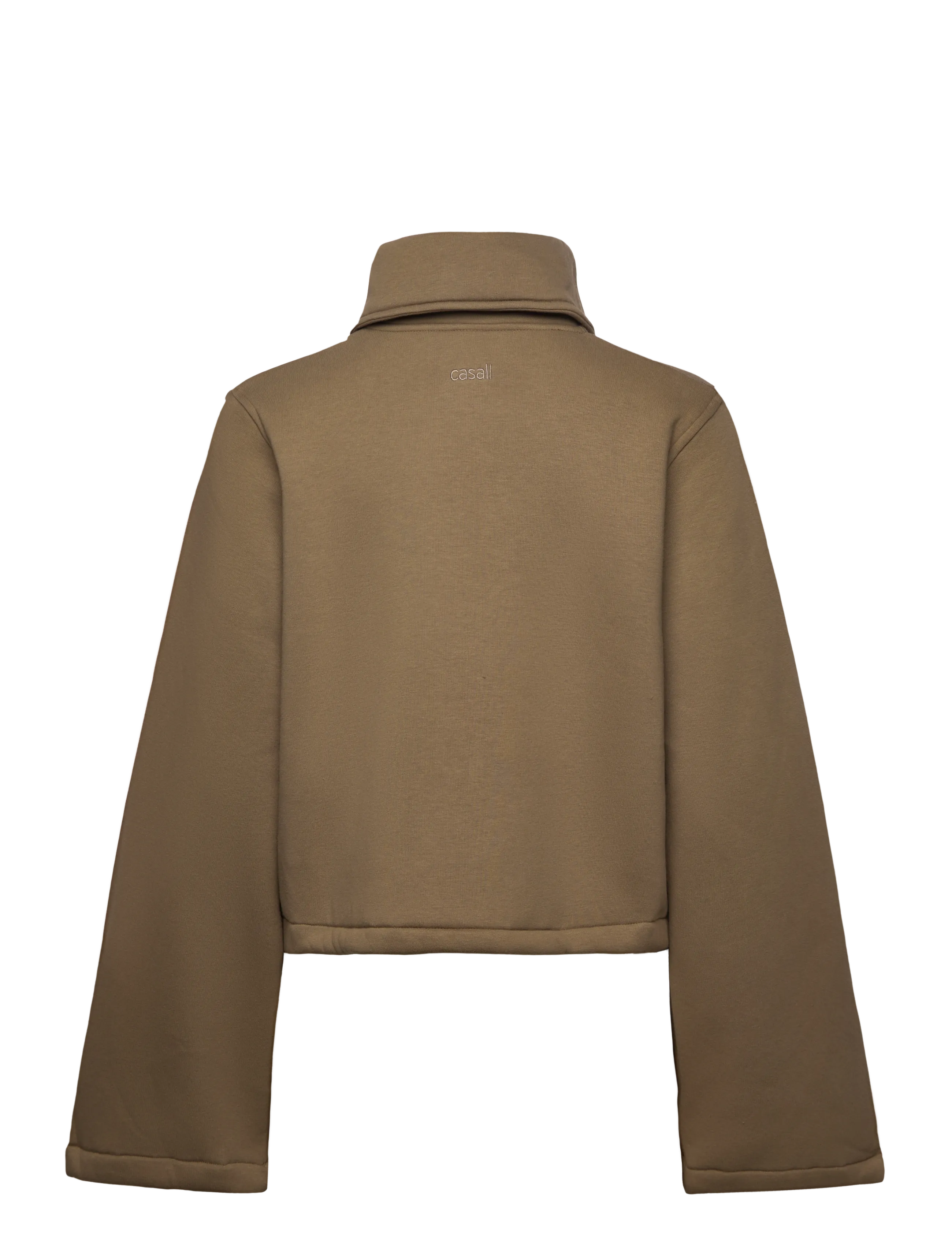Casall - Easy Half Zip Sweater - mid layer jackets - khaki - 2