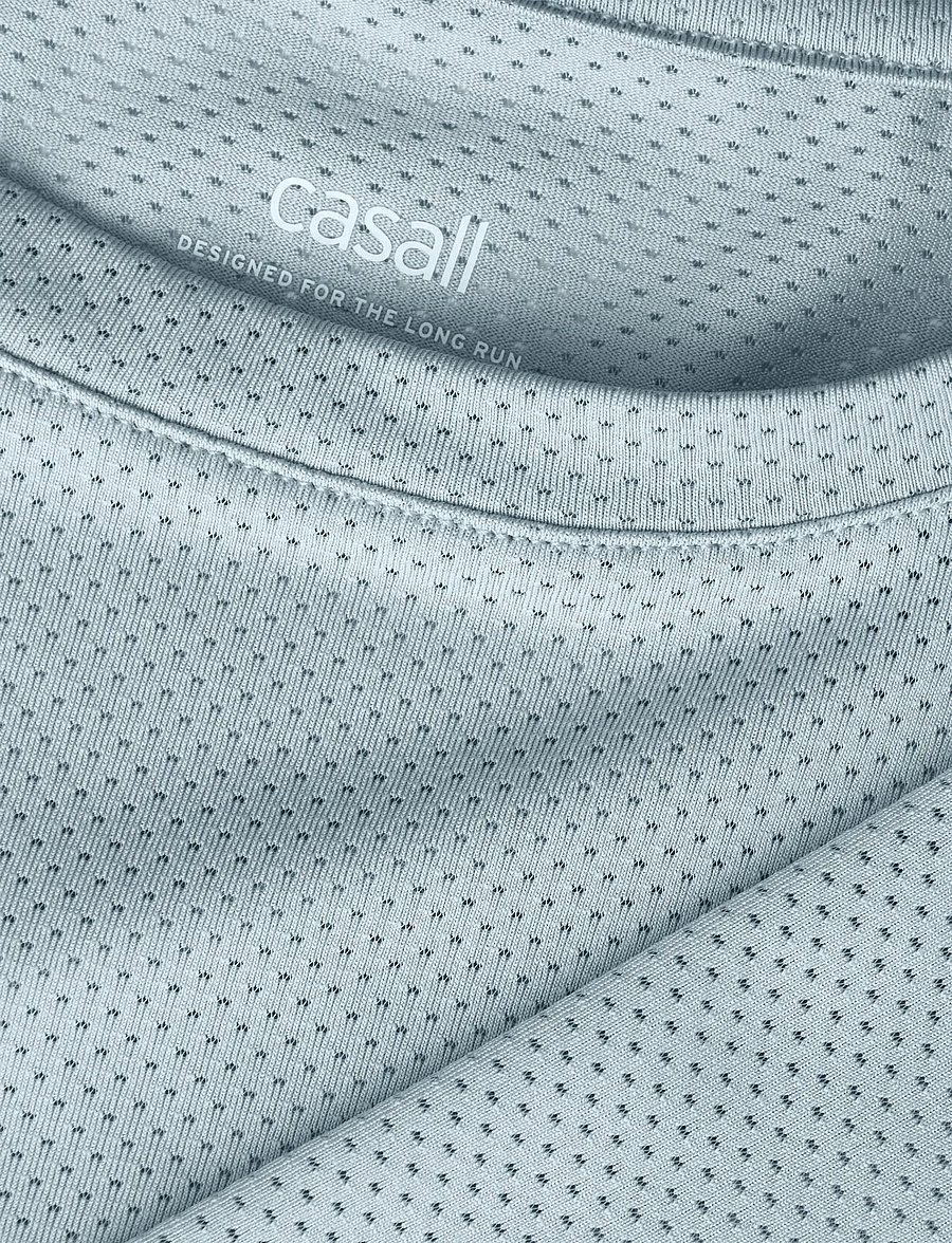 Casall - Laser Mesh Flow Tank - linnen - aqua glow - 4