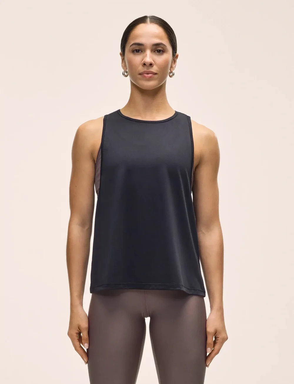 Casall - Laser Mesh Flow Tank - tank tops - black - 0