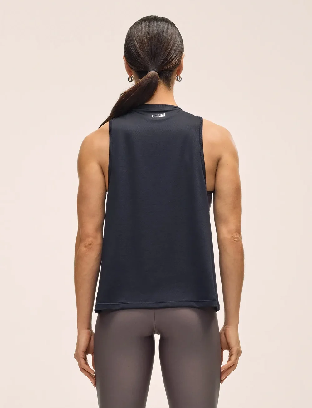 Casall - Laser Mesh Flow Tank - tank tops - black - 3