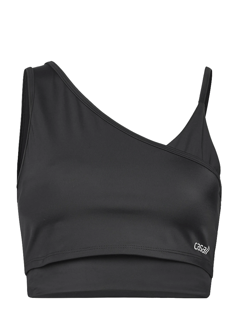 Casall - Asymmetry Sports Top - kleidung - black - 1