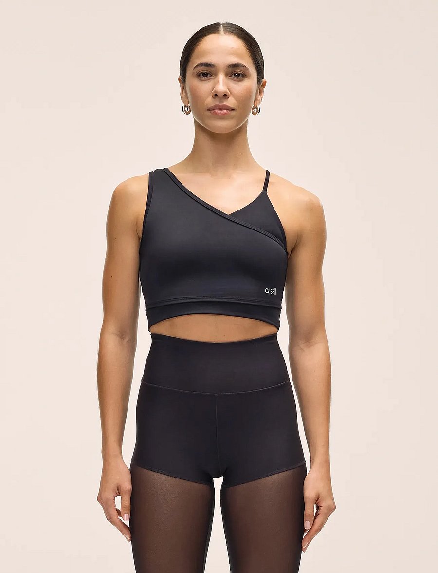 Casall - Asymmetry Sports Top - tøj - black - 0
