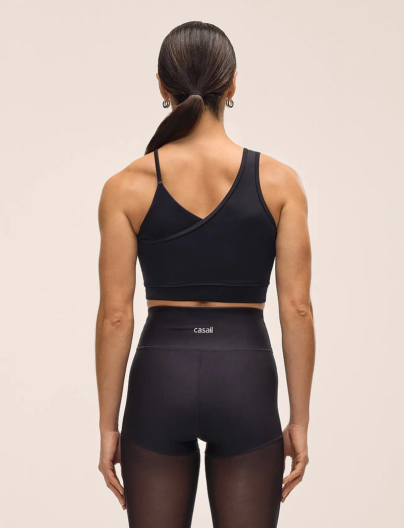 Casall - Asymmetry Sports Top - kleidung - black - 3