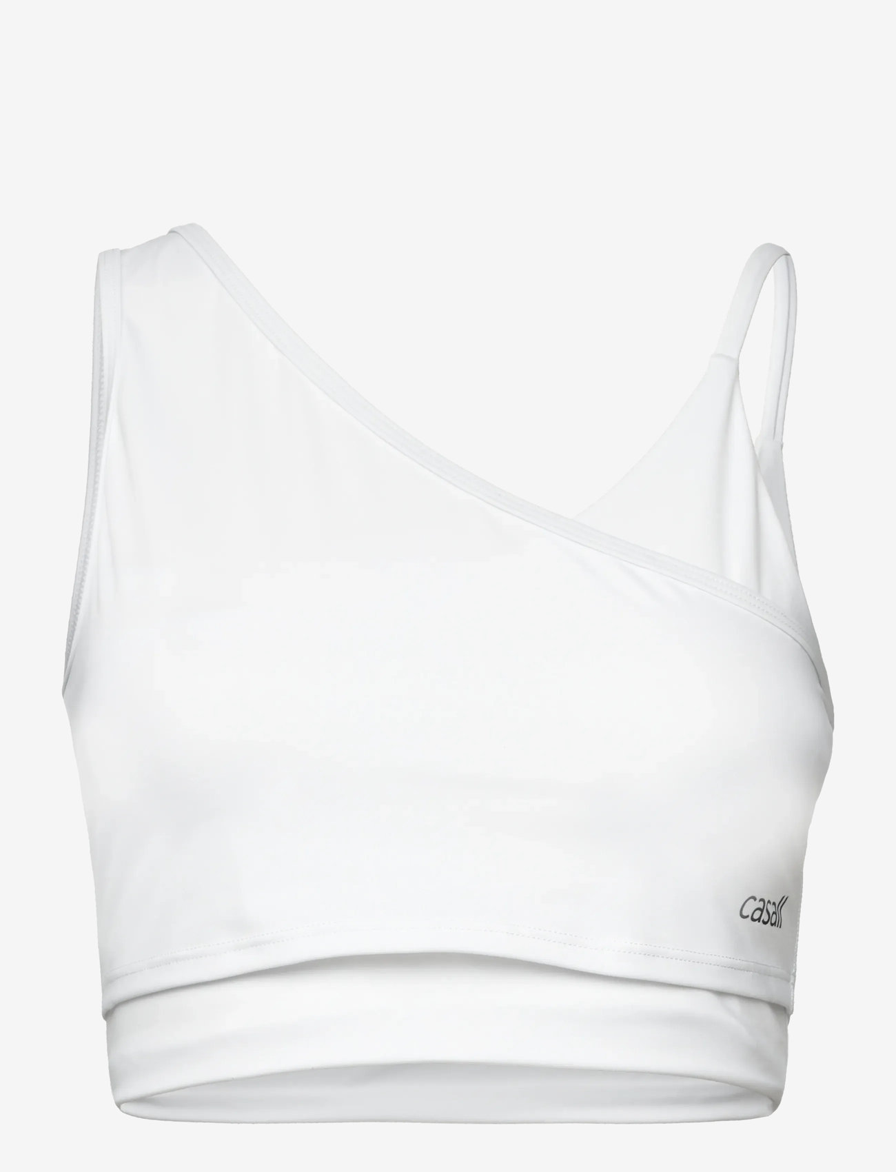 Casall - Asymmetry Sports Top - kläder - white - 1