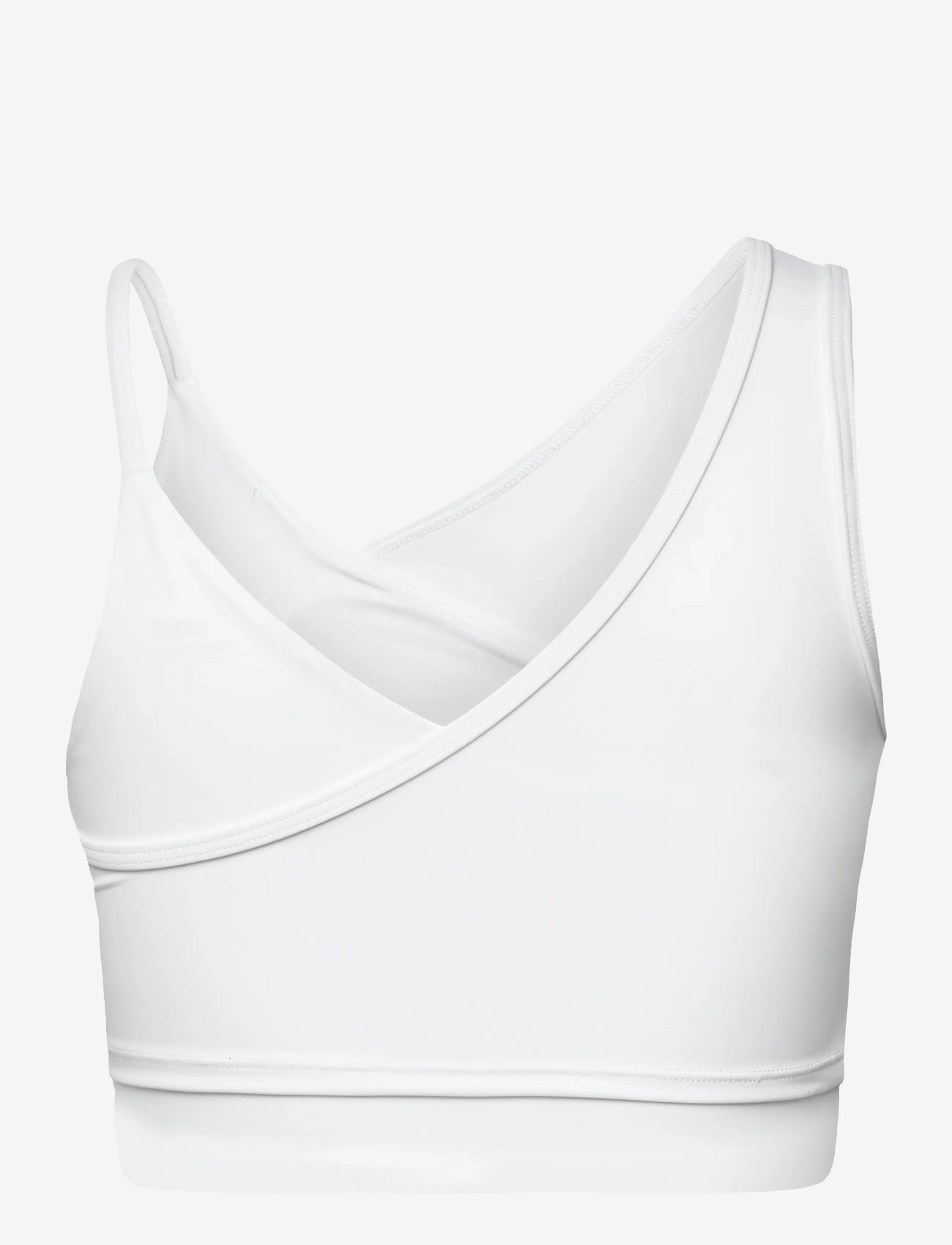 Casall - Asymmetry Sports Top - kläder - white - 2