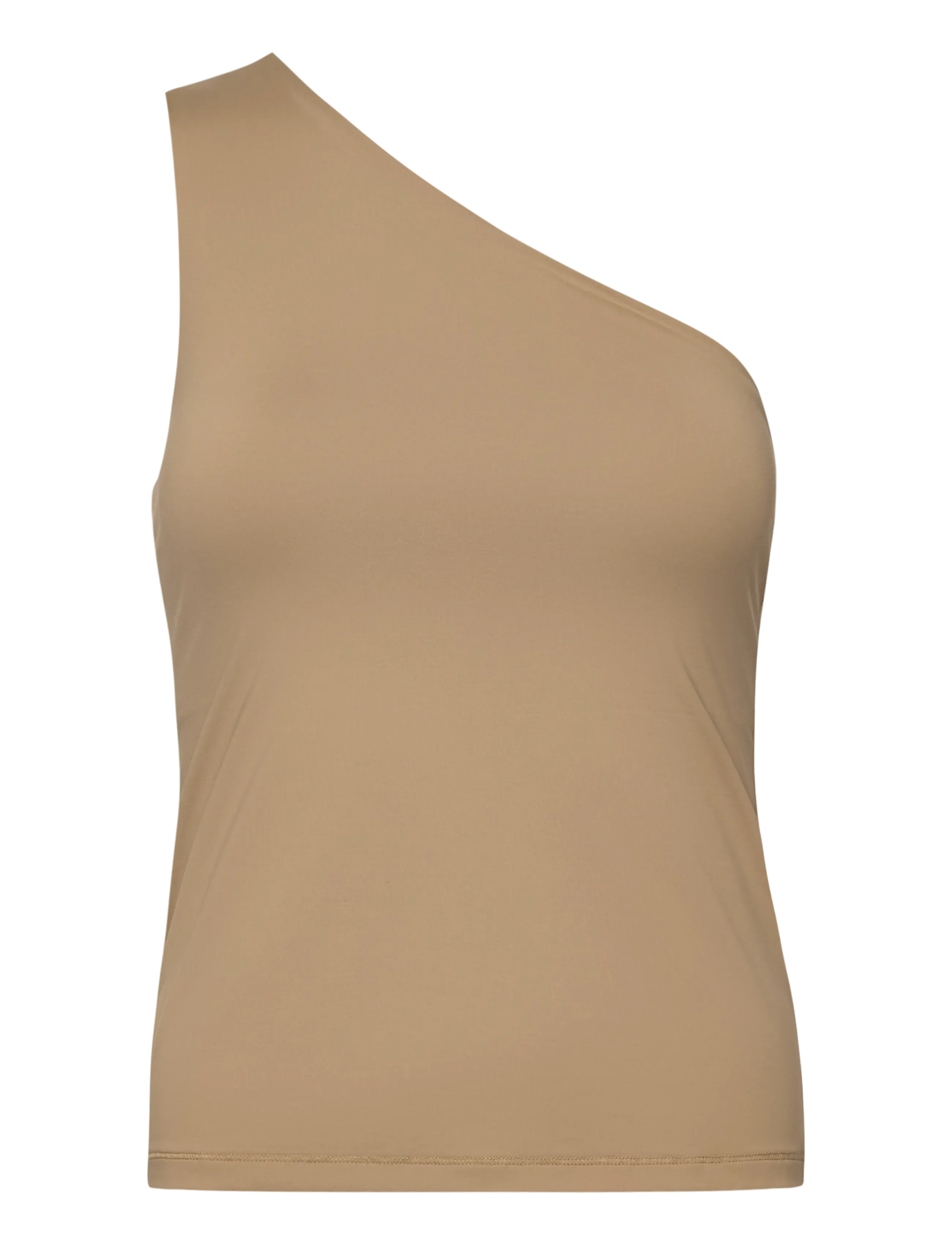 Casall One Shoulder Bra Tank - Sports BH'er - LIGHT KHAKI / brown