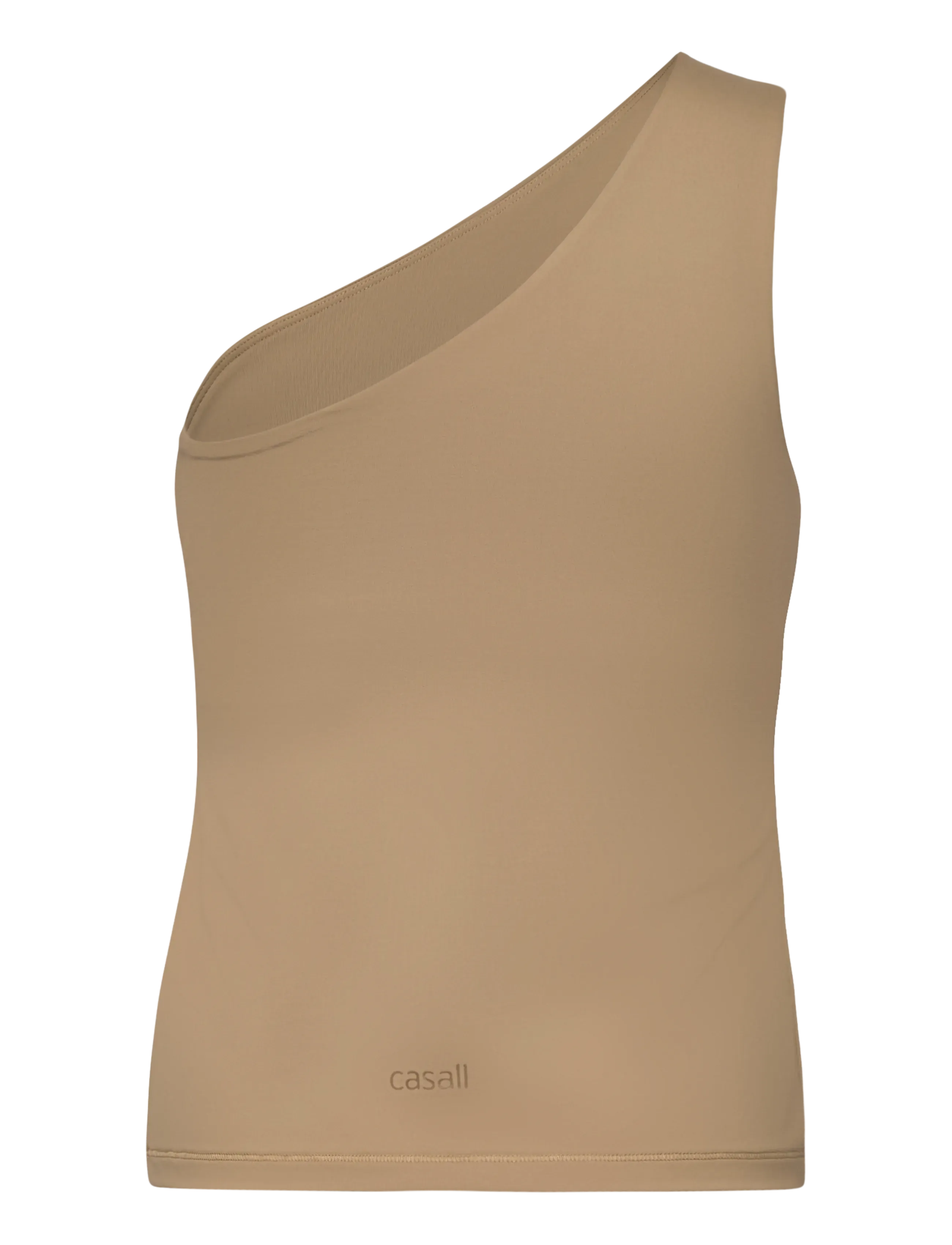 Casall - One Shoulder Bra Tank - sportoberteile - light khaki - 2