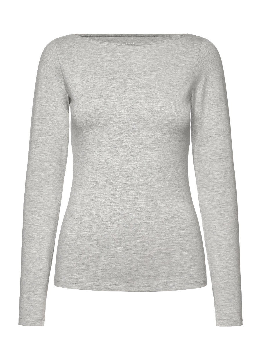 Casall - Sublime Boatneck Long Sleeve - pitkähihaiset t-paidat - grey melange - 1