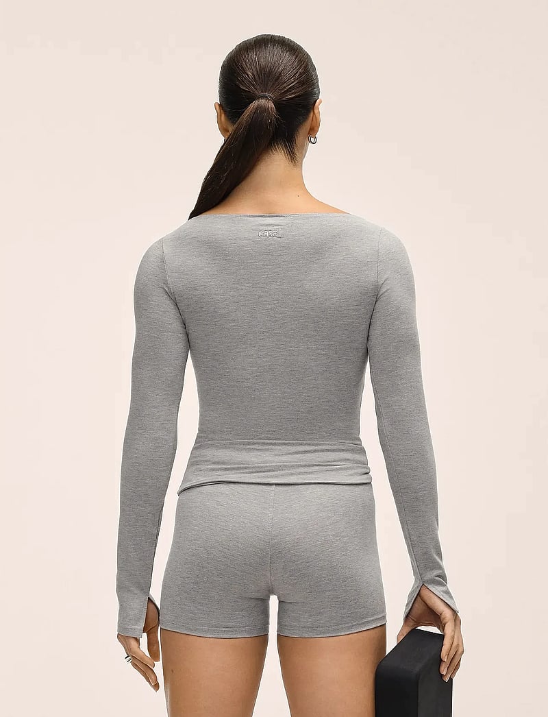 Casall - Sublime Boatneck Long Sleeve - palaidinukės ilgomis rankovėmis - grey melange - 3
