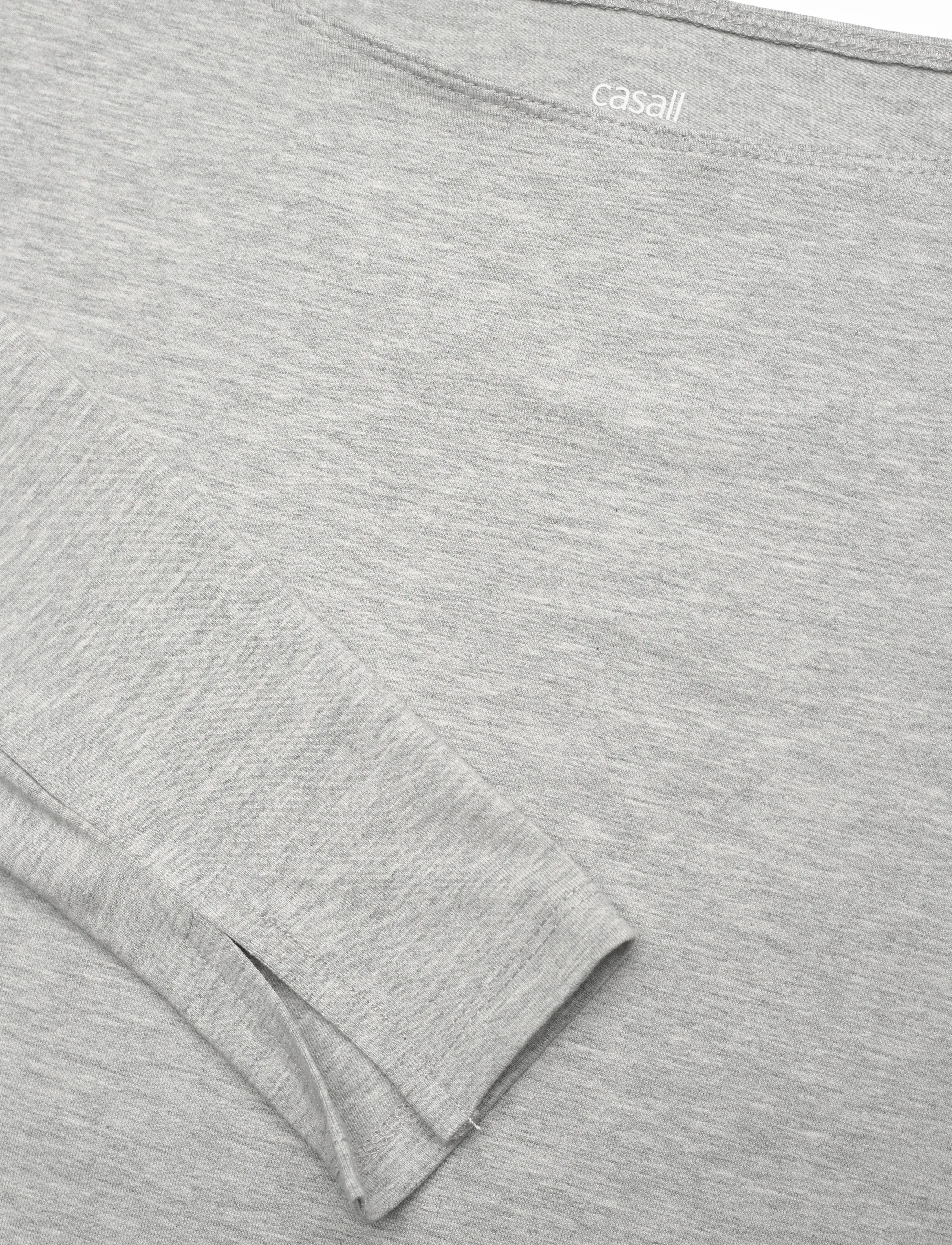 Casall - Sublime Boatneck Long Sleeve - pitkähihaiset t-paidat - grey melange - 5