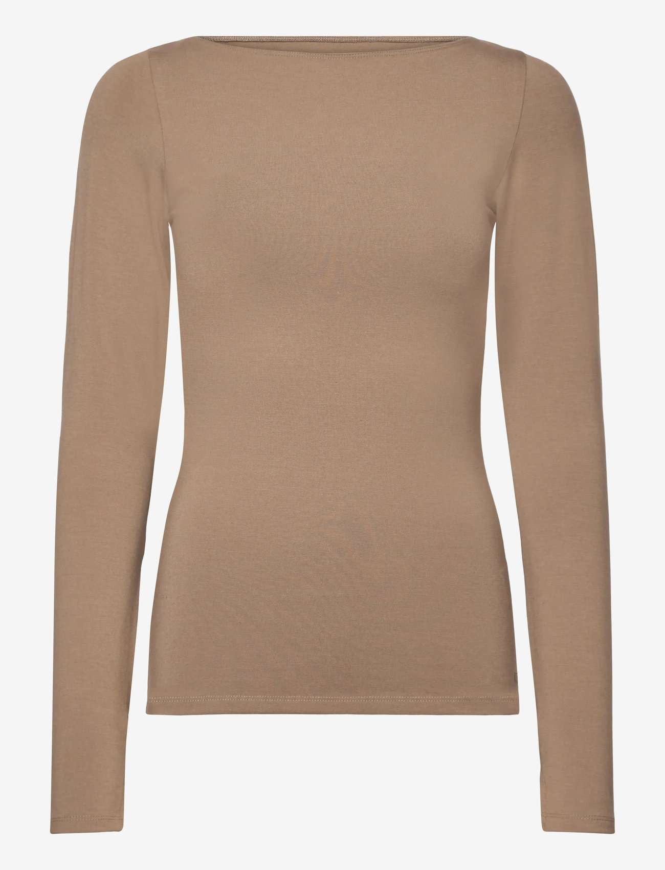 Casall - Sublime Boatneck Long Sleeve - langarmshirts - light khaki - 1