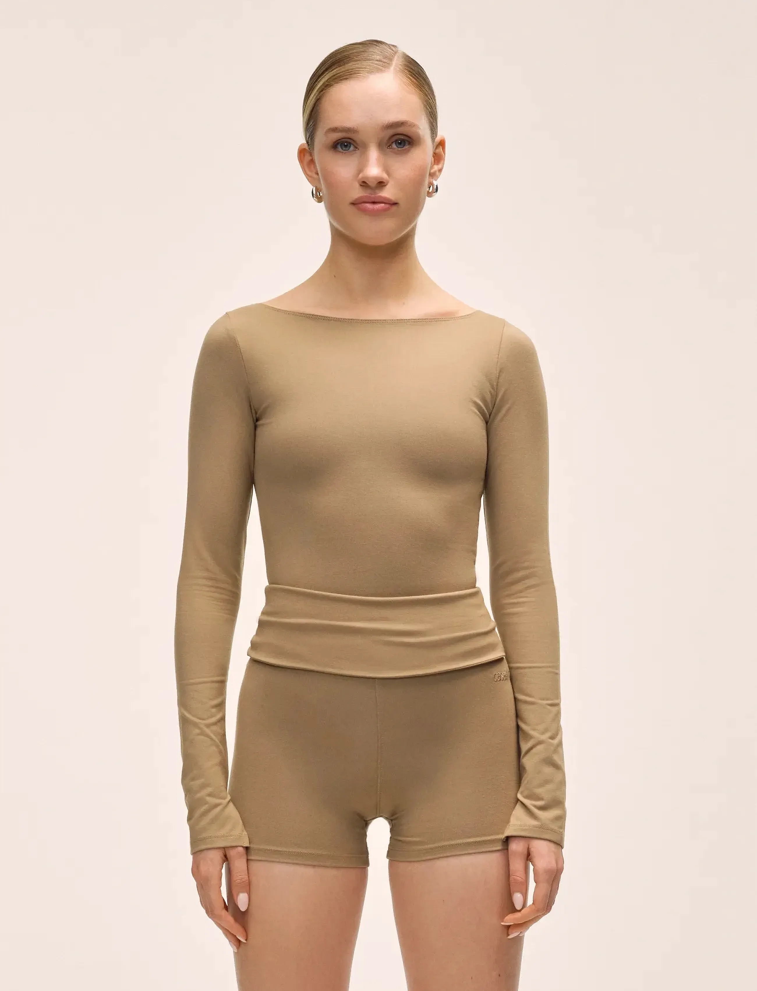 Casall Sublime Boatneck Long Sleeve, M, Brown, Sports Overdele & T-shirts > Sport Long Sleeve Overdele, Dame