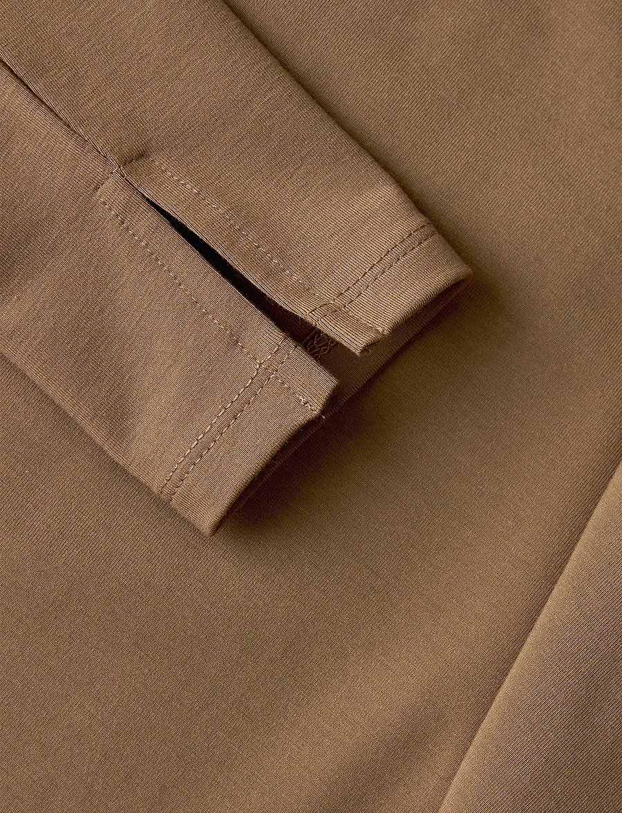 Casall - Sublime Boatneck Long Sleeve - långärmade tröjor - light khaki - 5
