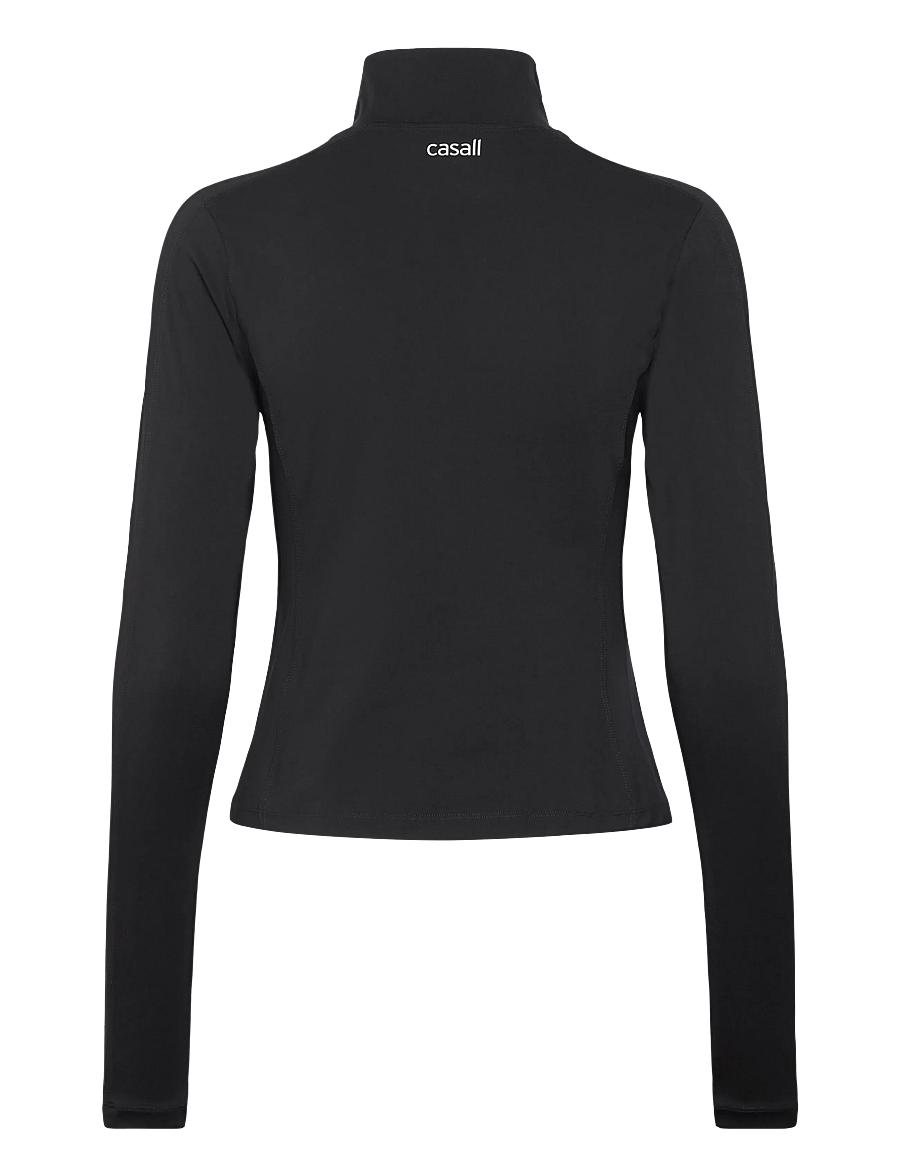 Casall - Soft Touch Zip Jacket - langarmshirts - black - 2