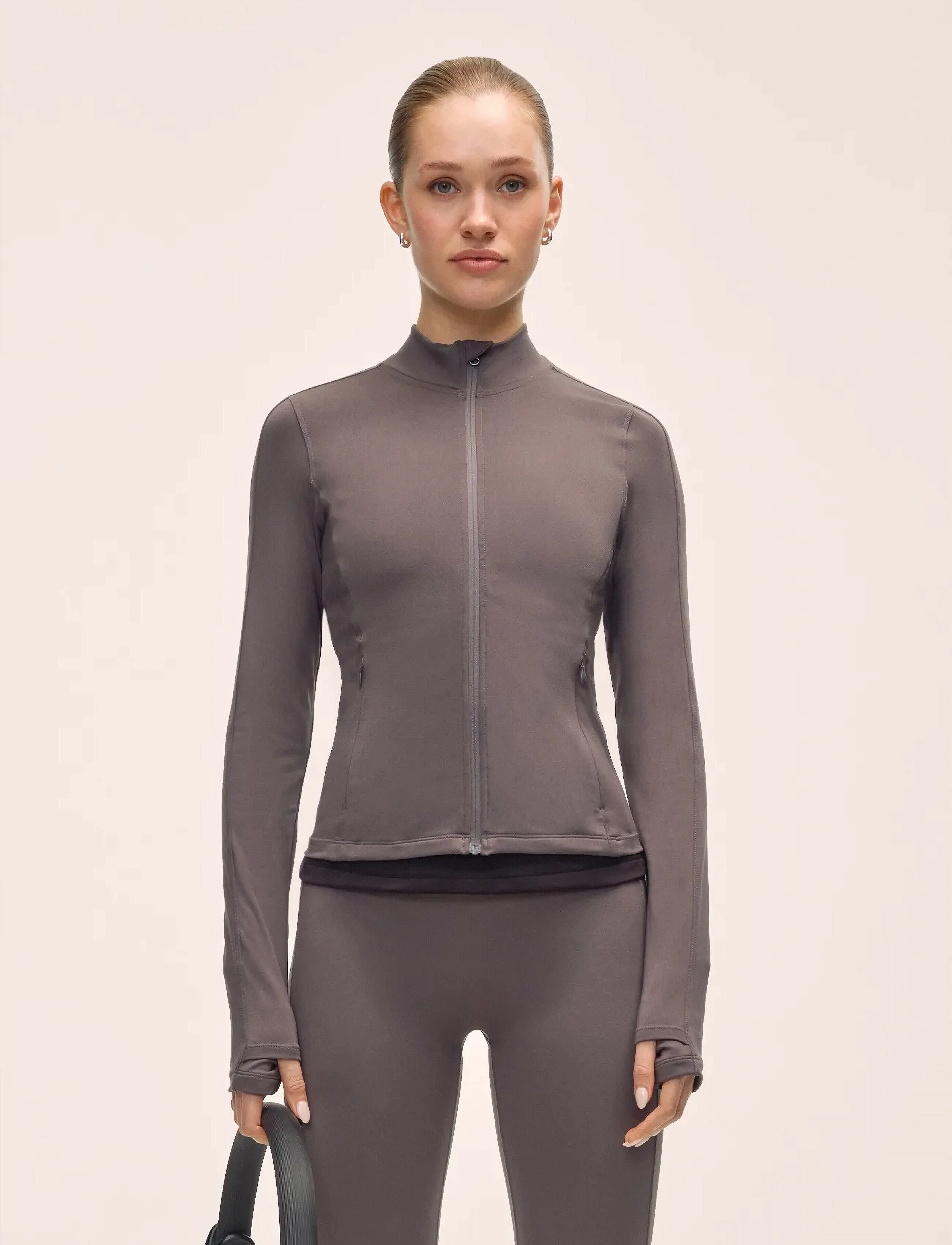 Casall Soft Touch Zip Jacket, S, Sport Jackets, Grau - Casual Frauen
