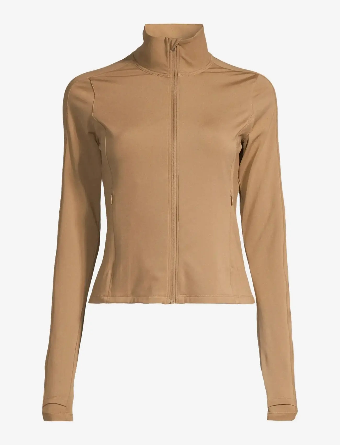 Casall - Soft Touch Zip Jacket - spordijakid - light khaki - 1