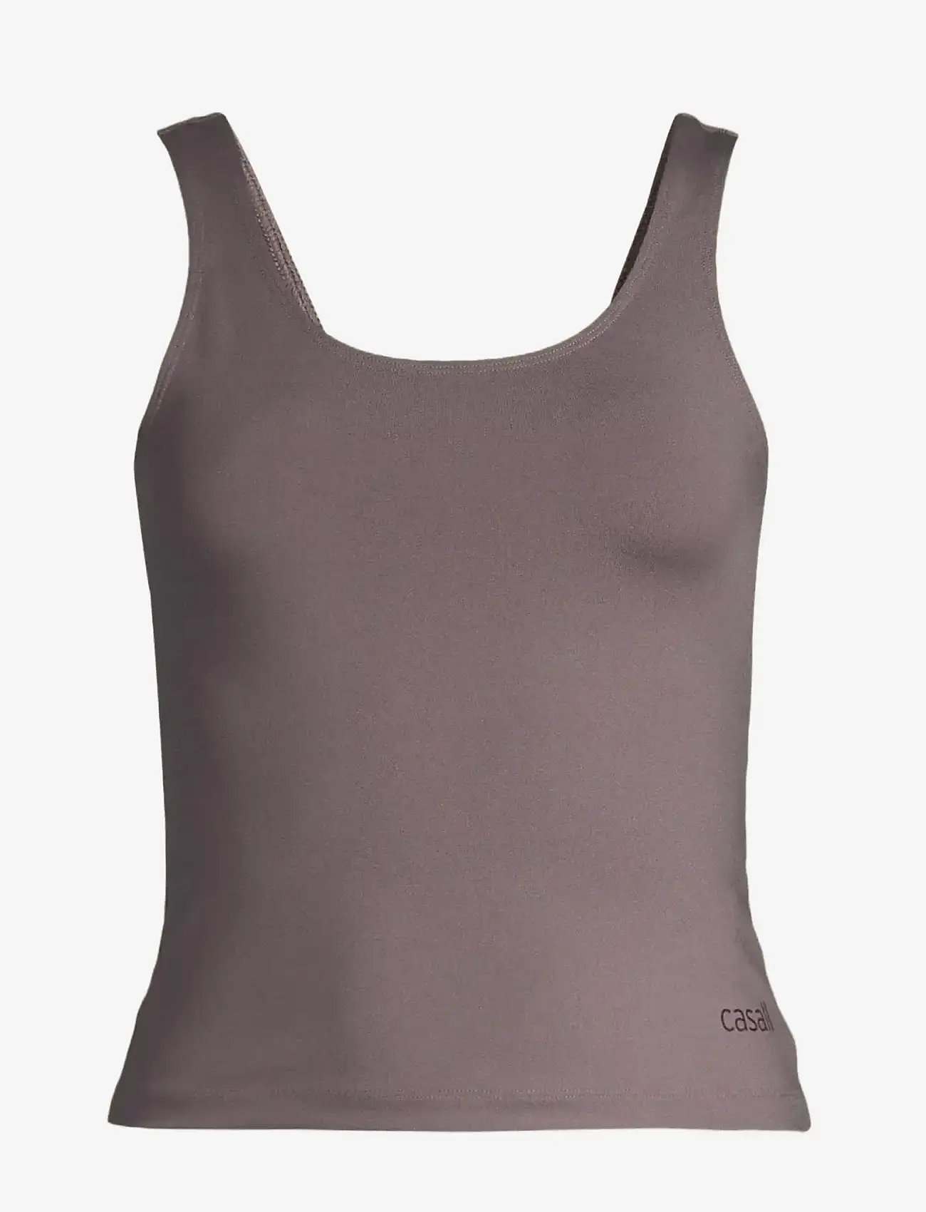Casall - Scoop Tank - tank tops - dk grey - 1
