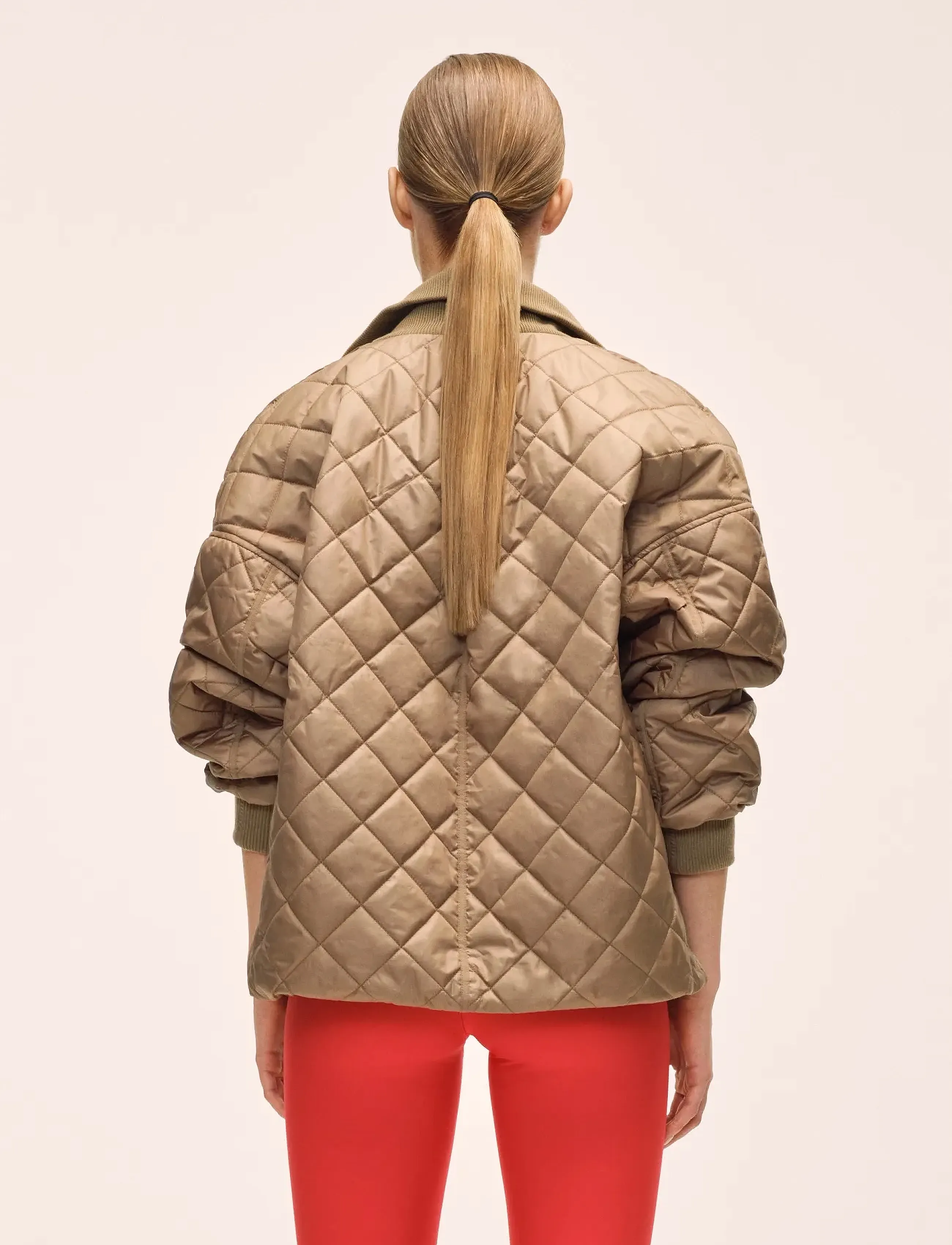 Casall - Nordic Quilted Jacket - sport - light khaki - 3