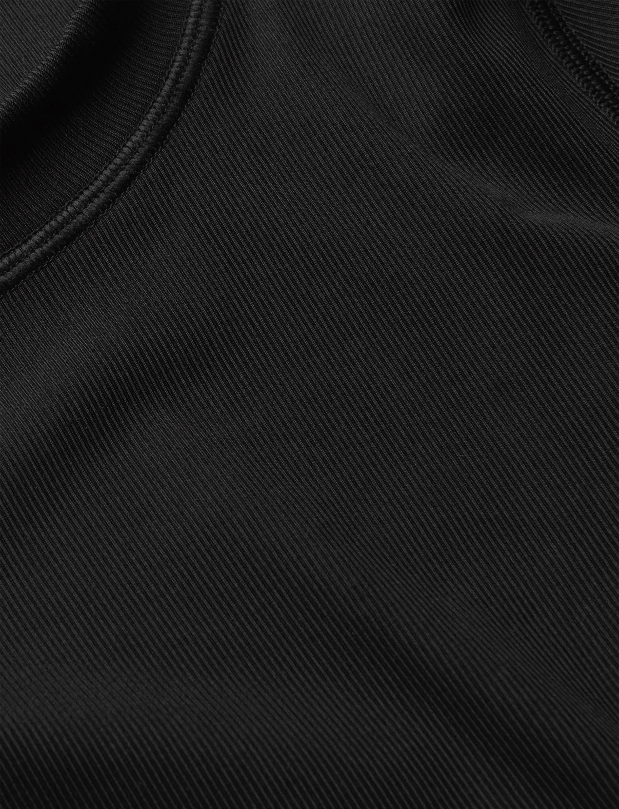 Casall - Defined Rib Tee - t-särgid - black - 3