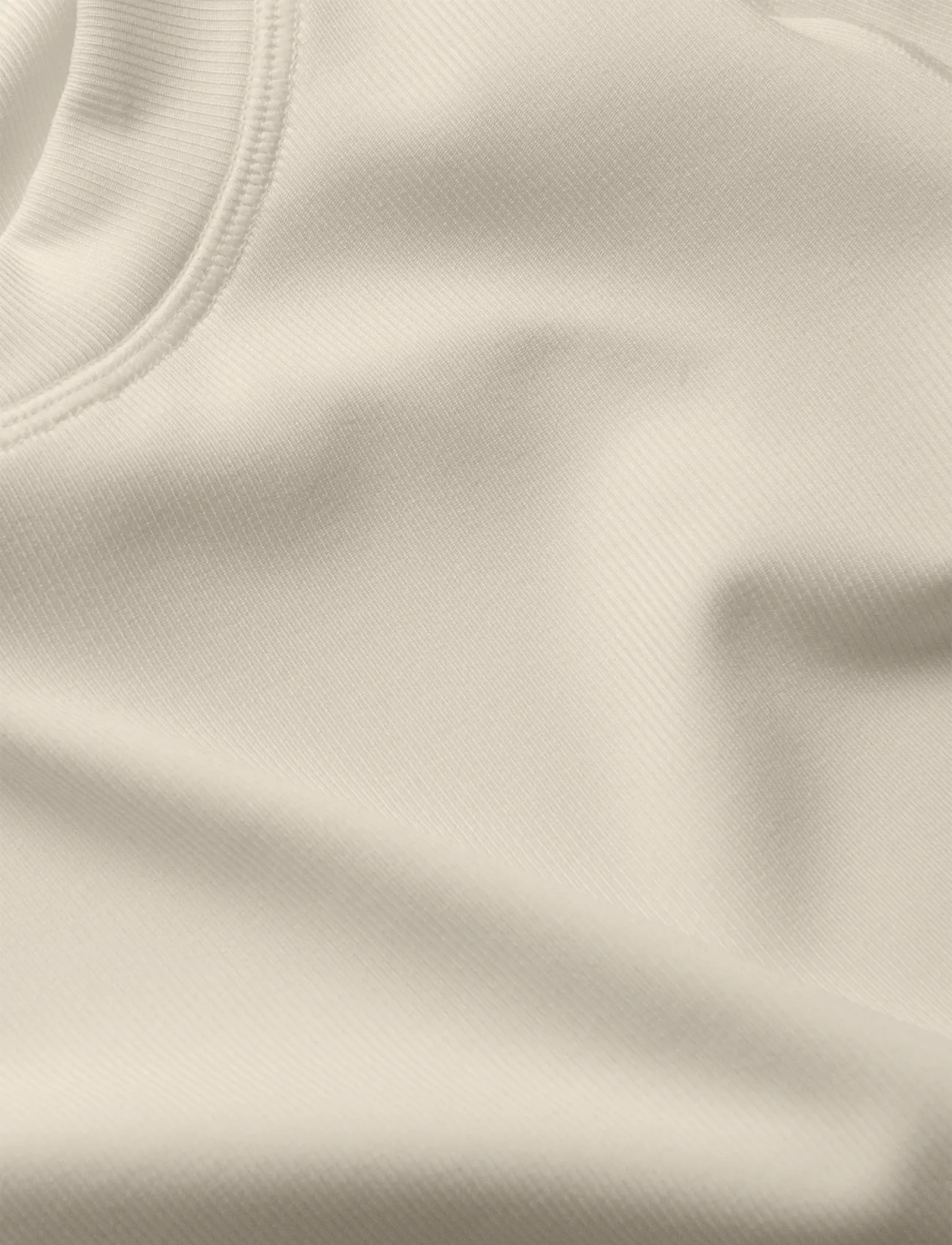 Casall - Defined Rib Tee - sügisene kokkuhoid - cream - 2