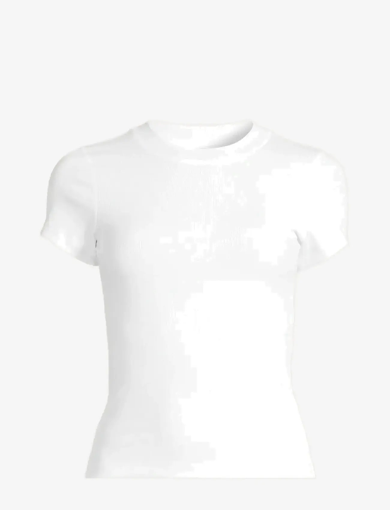 Casall - Defined Rib Tee - t-shirts - white - 1