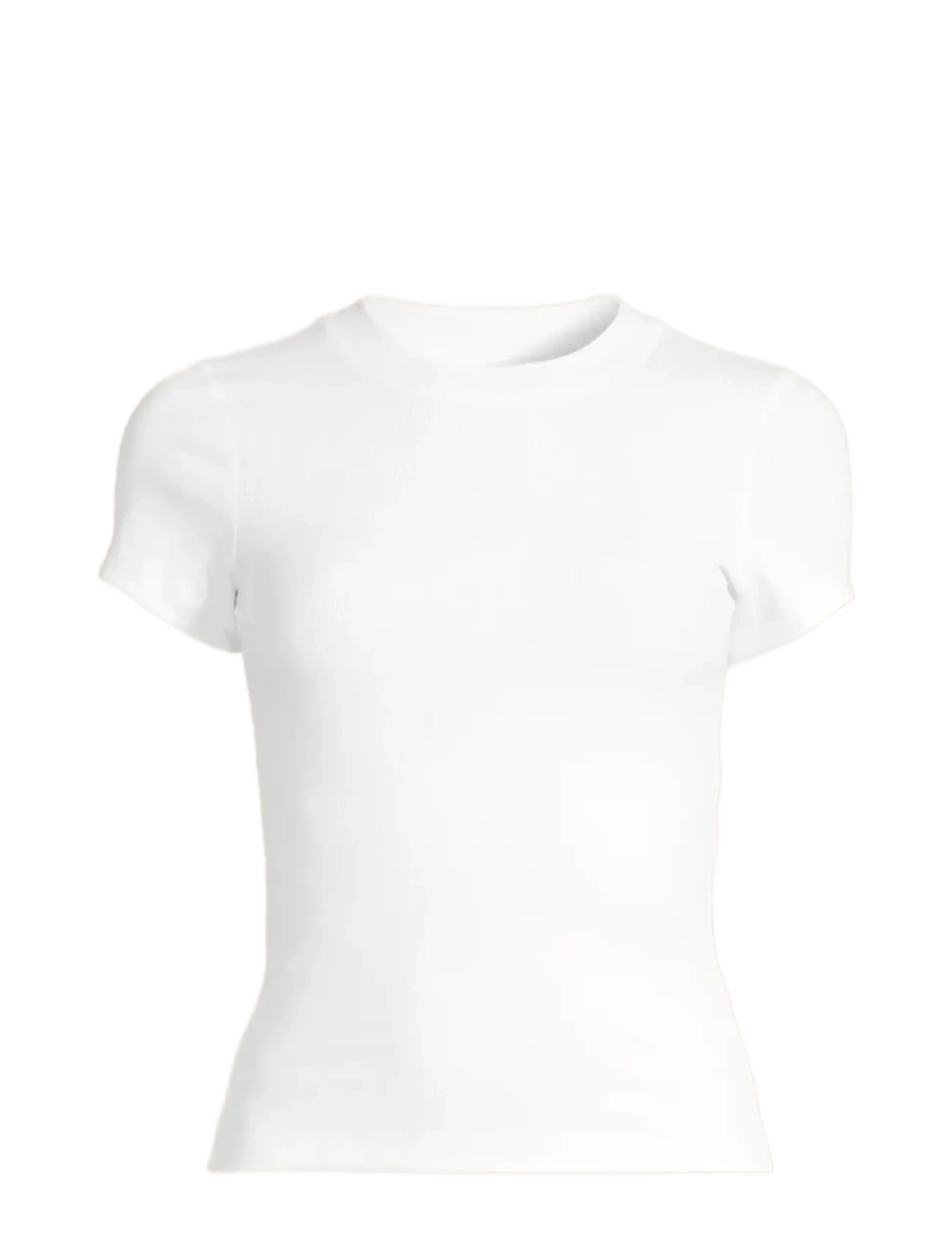 Casall Defined Rib Tee - Treening - WHITE / white