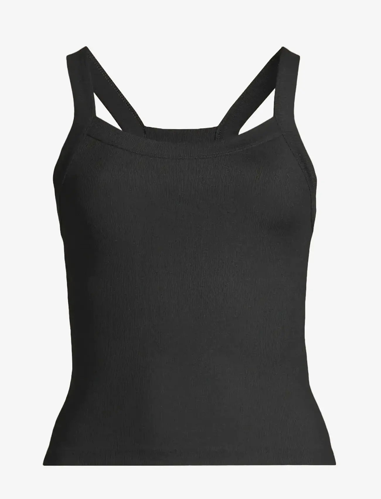 Casall - Defined Rib Tank - tanktops - black - 1