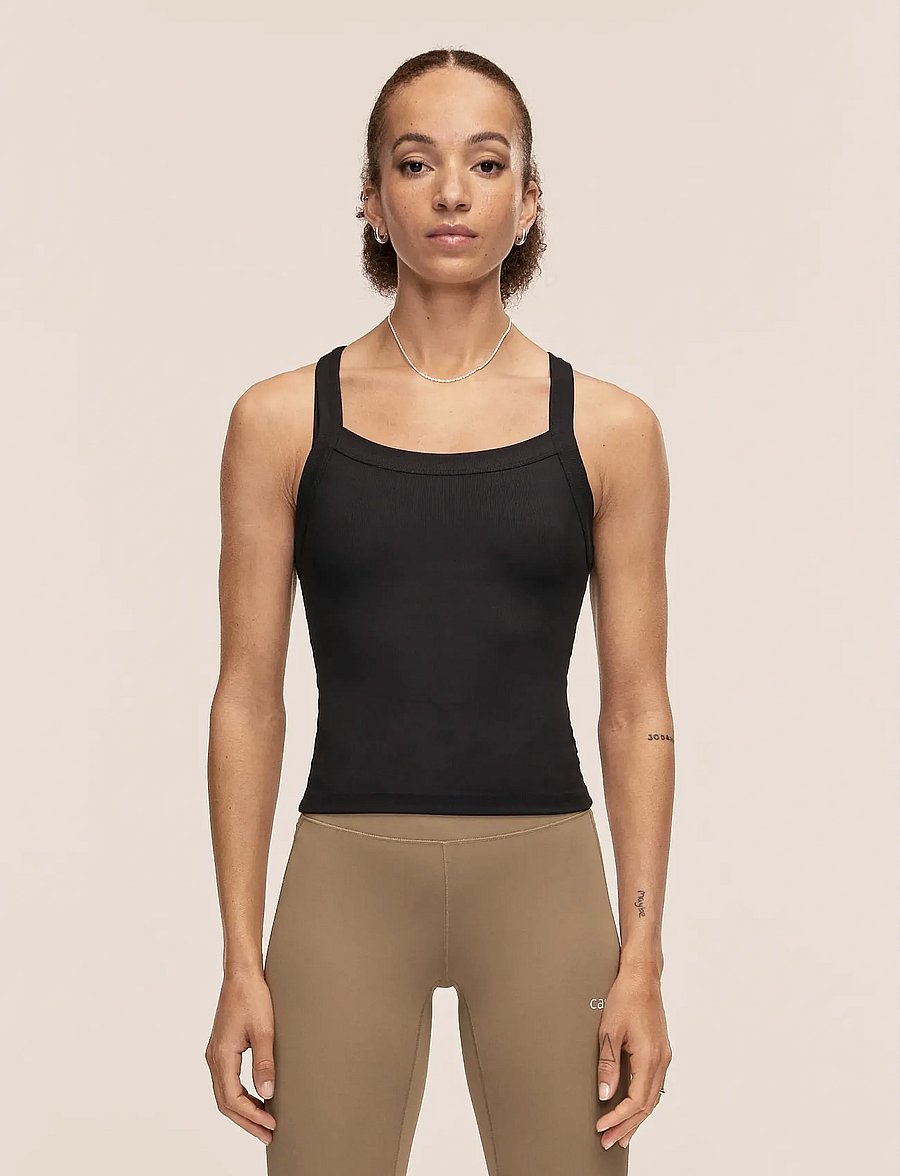 Casall - Defined Rib Tank - débardeurs - black - 0