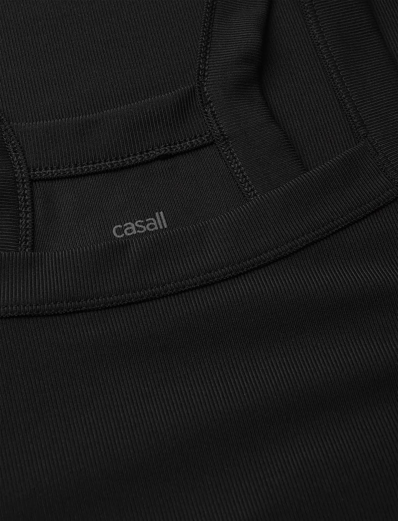 Casall - Defined Rib Tank - tanktops - black - 3