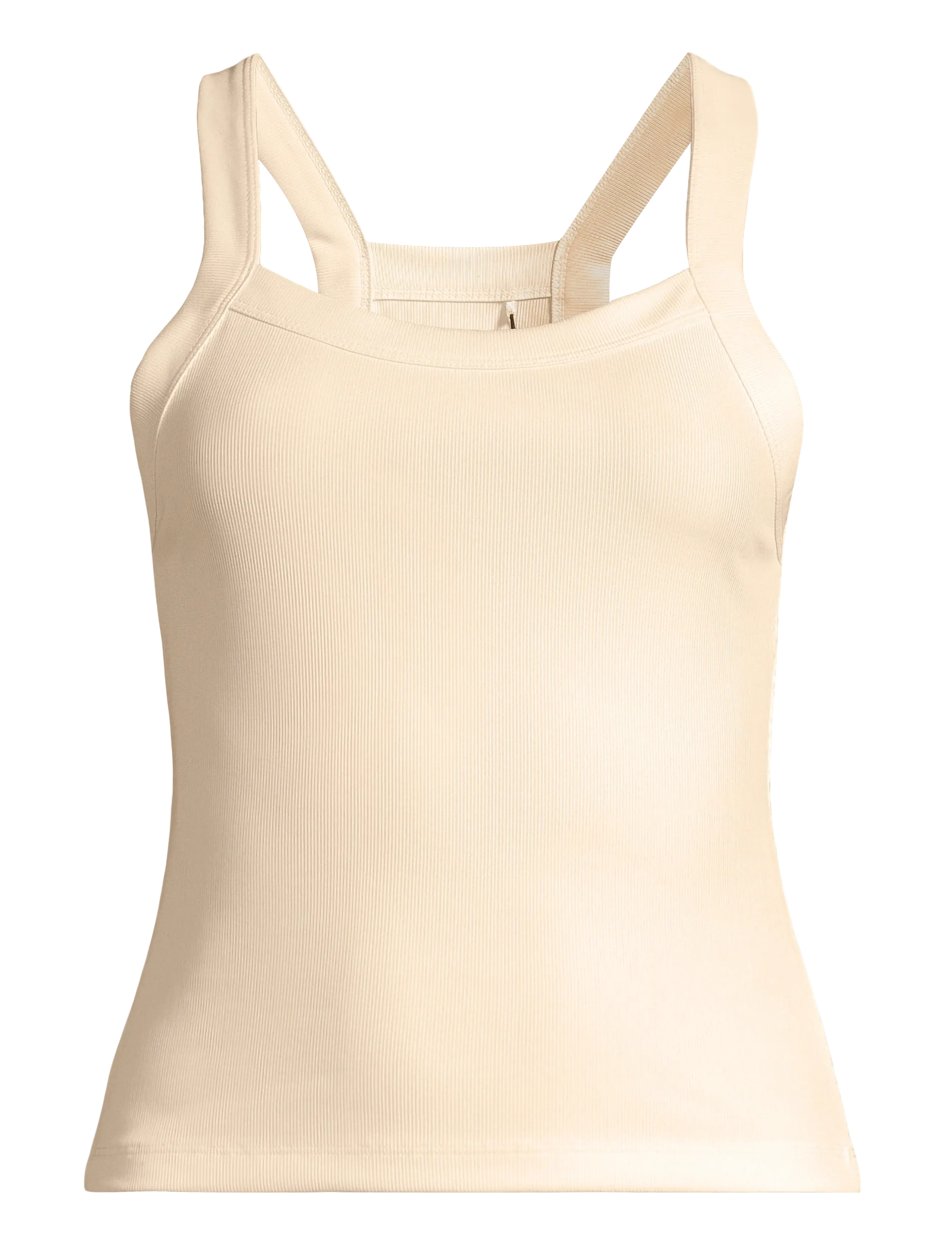 Casall Defined Rib Tank, M, Cream, Sports Overdele & T-shirts > Sport Tank Overdele, Dame