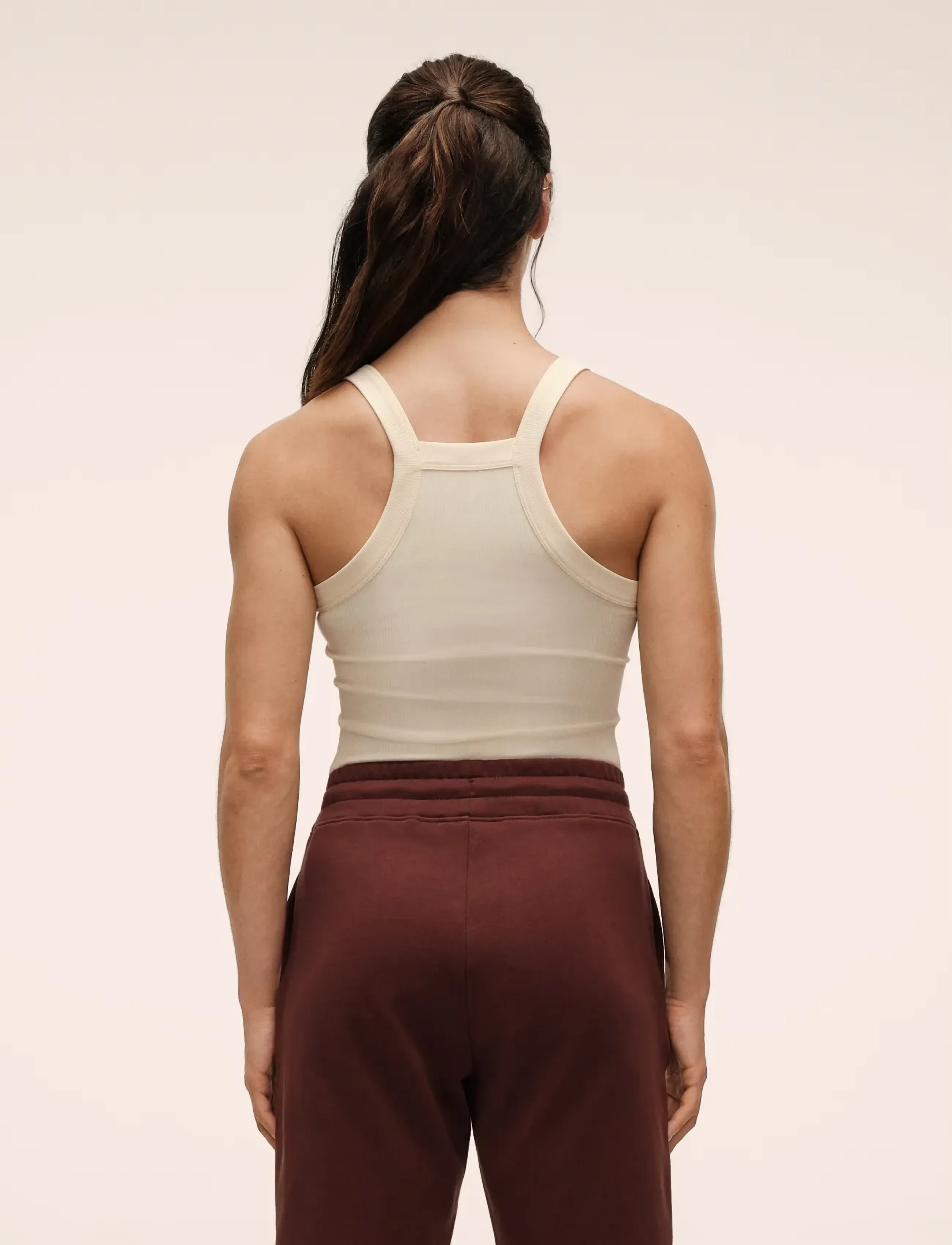 Casall - Defined Rib Tank - sügisene kokkuhoid - cream - 2