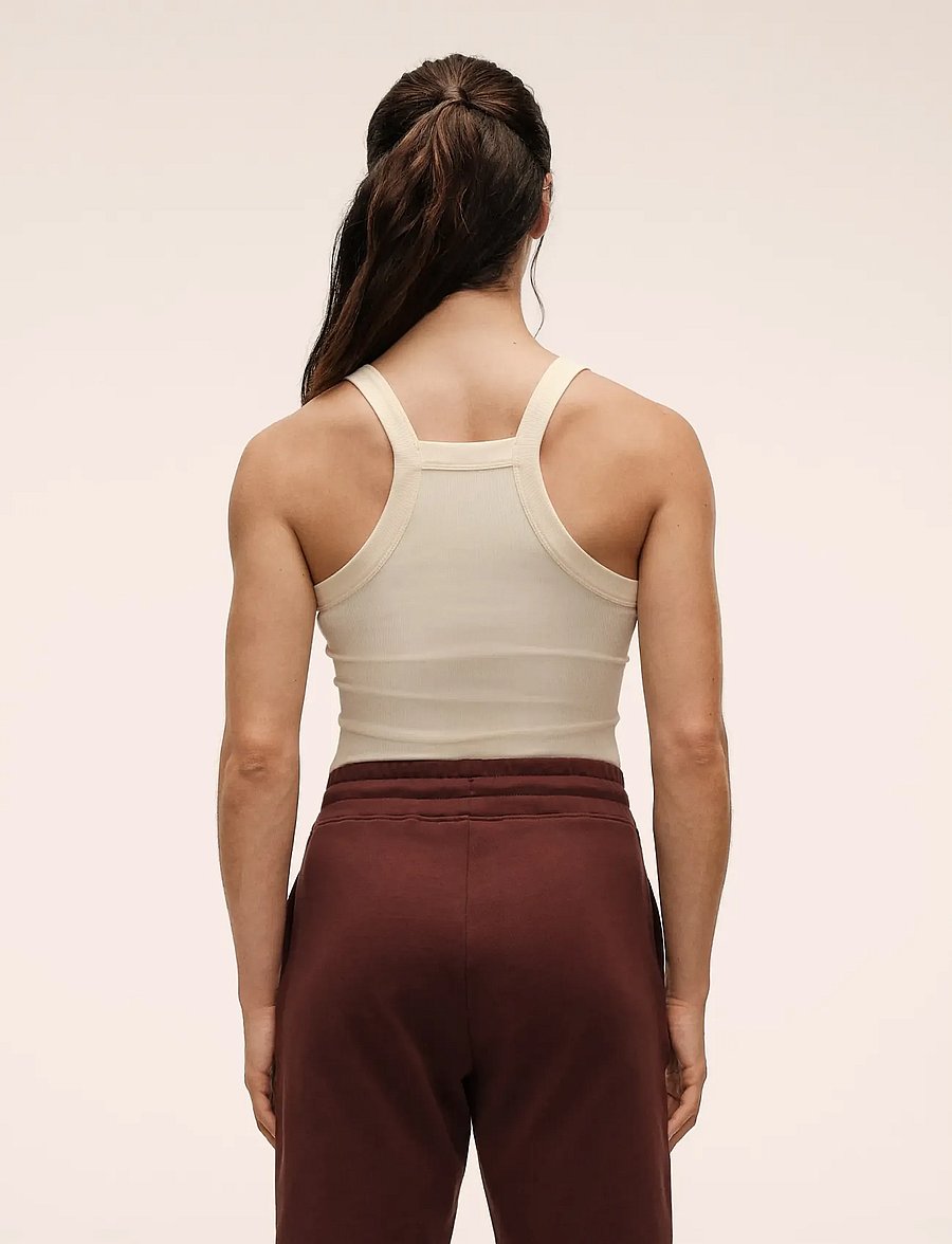 Casall - Defined Rib Tank - tank tops - cream - 2